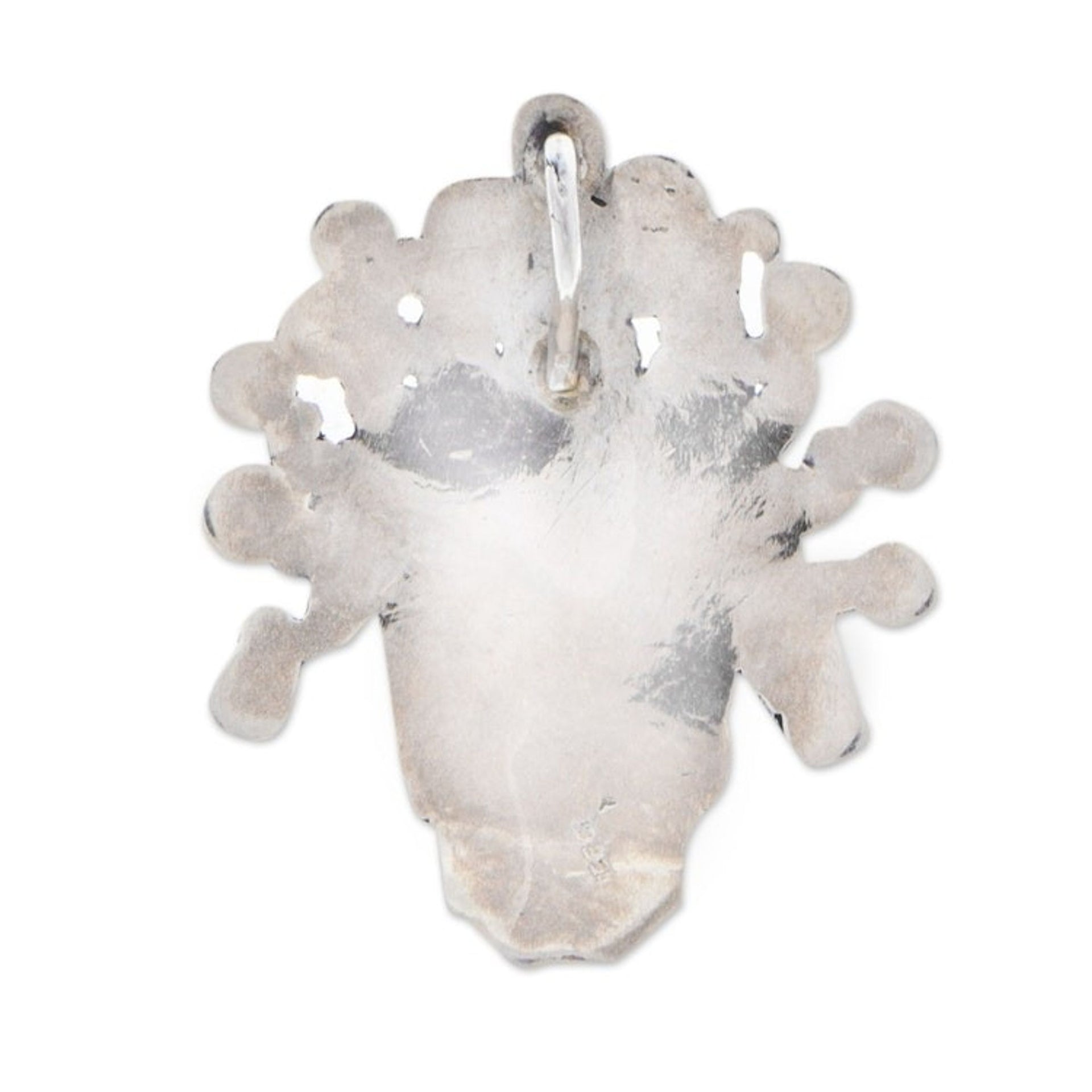 Sterling Silver Aztec God Pendant from Mexico 'Miquiztli'