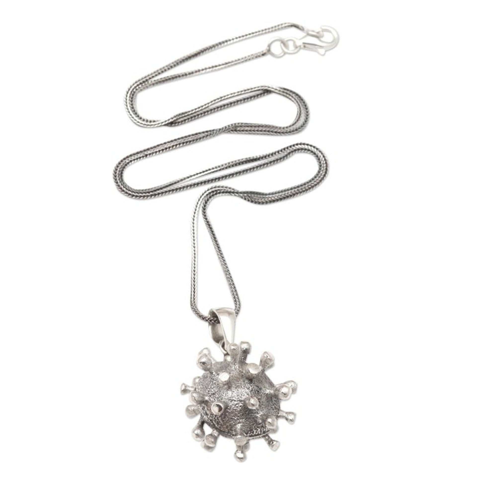 Sterling Silver Pendant Necklace 'Invisible'