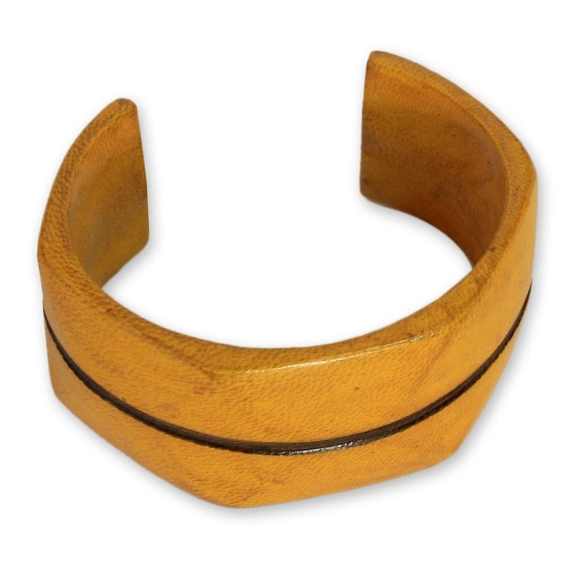 Leather cuff bracelet 'Wend Konta Sun'