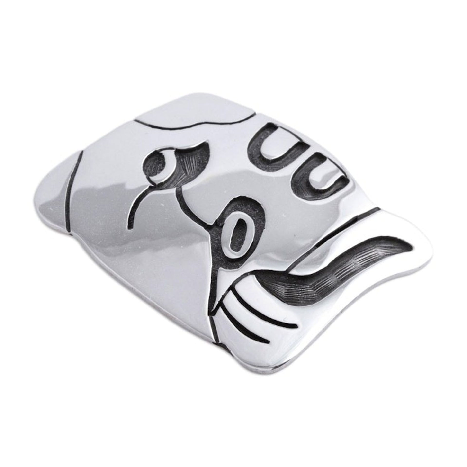 Unique Mexican Silver Women's Pendant 'Maya Dog'