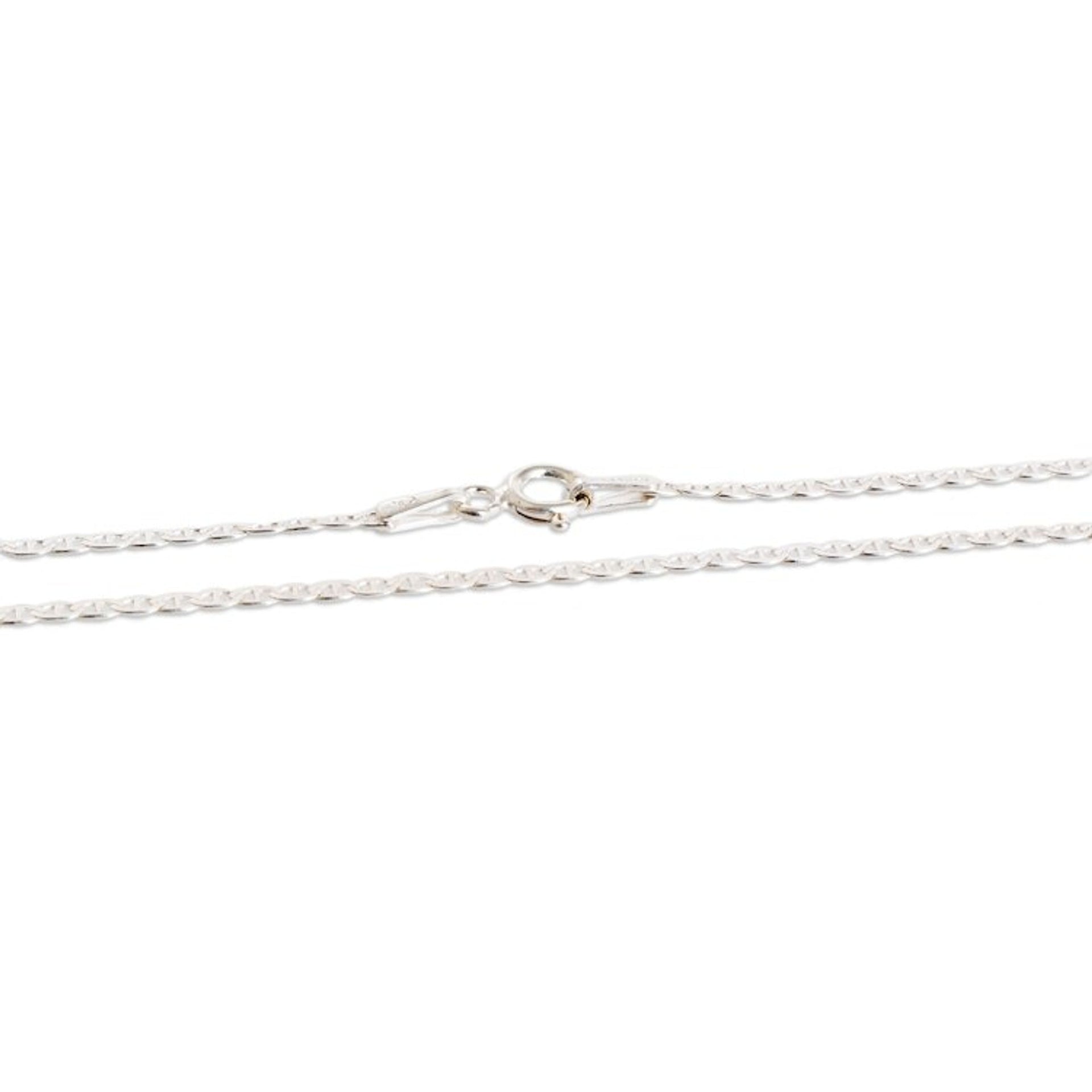 Sterling Silver Jade Double-Sided Pendant Necklace 'Bicolor Shadow'