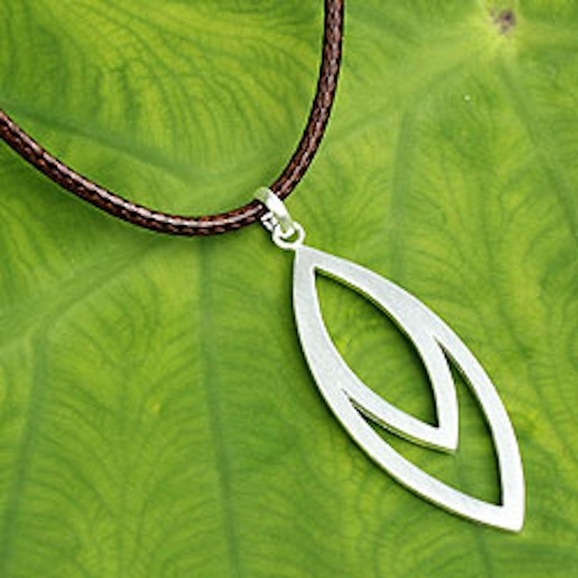 Artisan Crafted Sterling Silver Necklace for Men 'Autonomous'