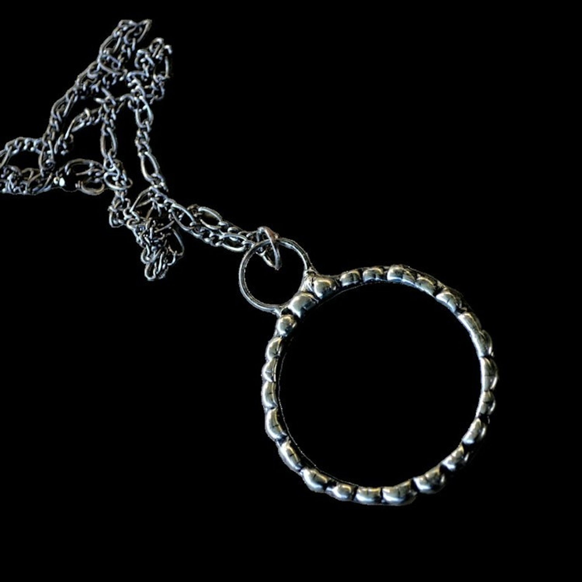 Magnifying Glass Pendant Necklace for Women, Handmade Glass Magnifier Jewelry