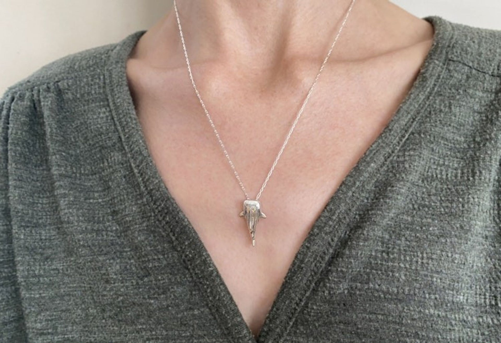 Silver Whale Shark Necklace