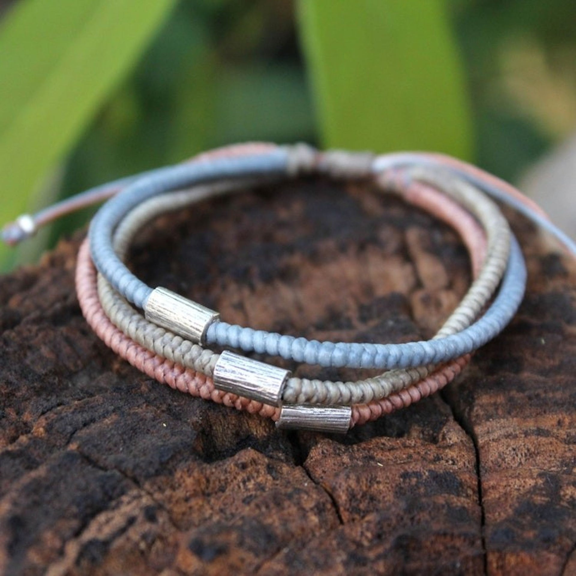Hill Tribe Silver Braided Bracelet 'Modern Hill Tribe'