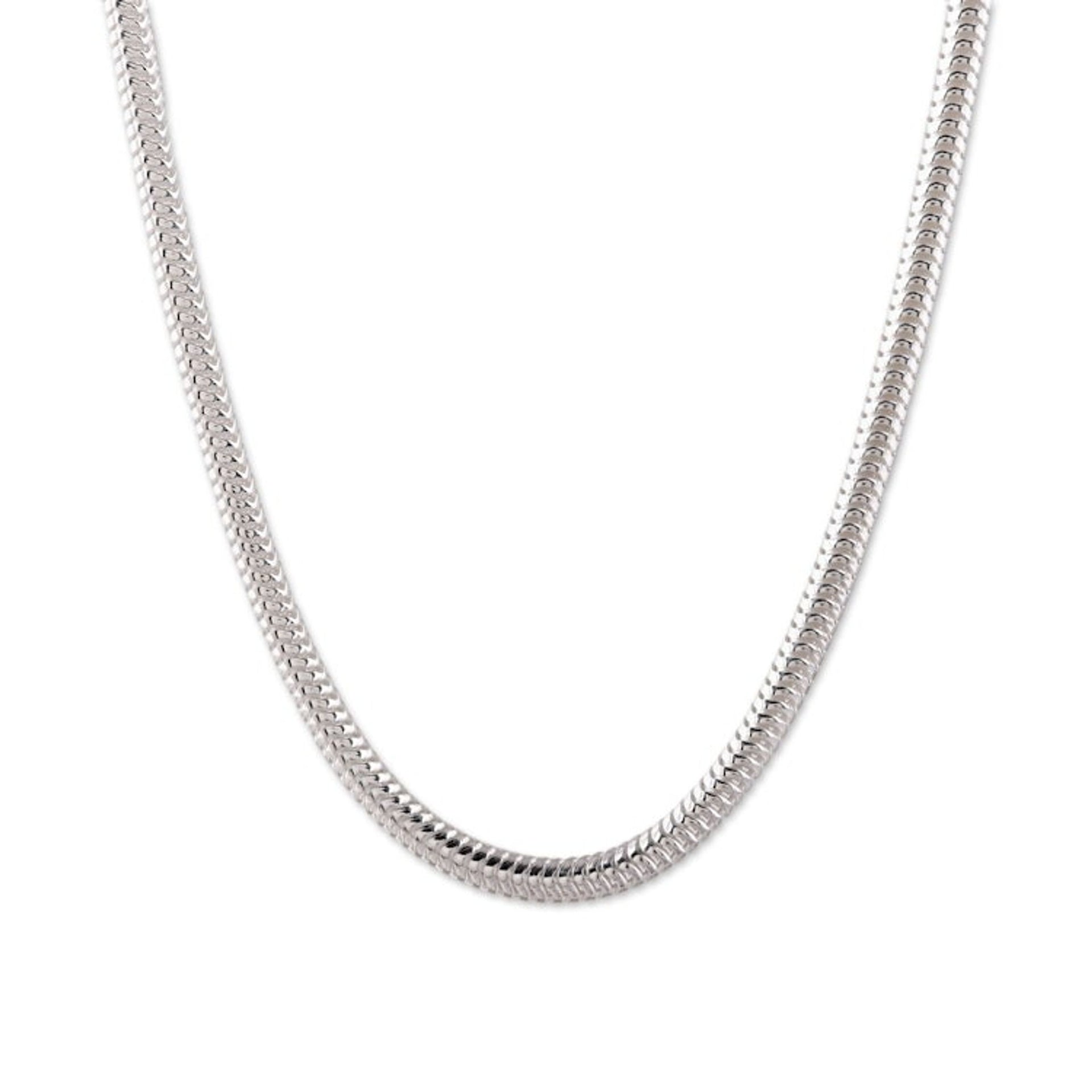 Sterling Silver Omega Chain Necklace from India 'Omega Appeal'