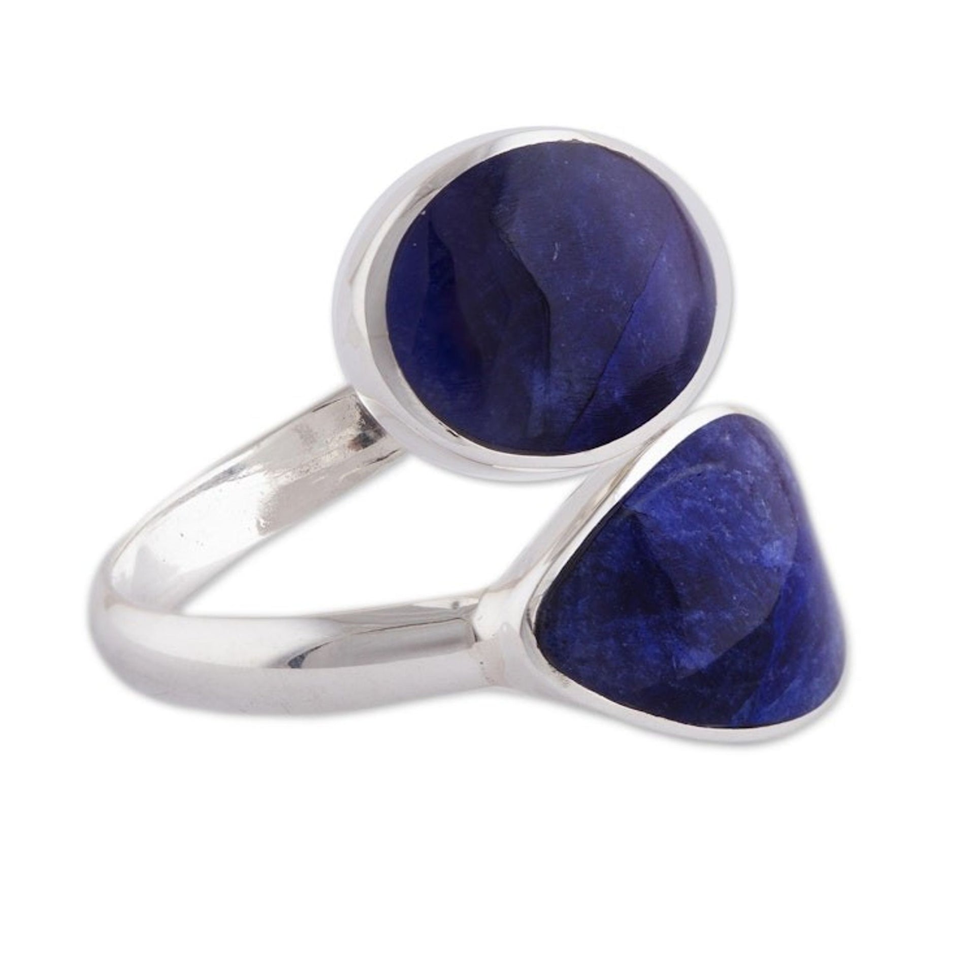 Sodalite and Sterling Ring 'Come and Go'