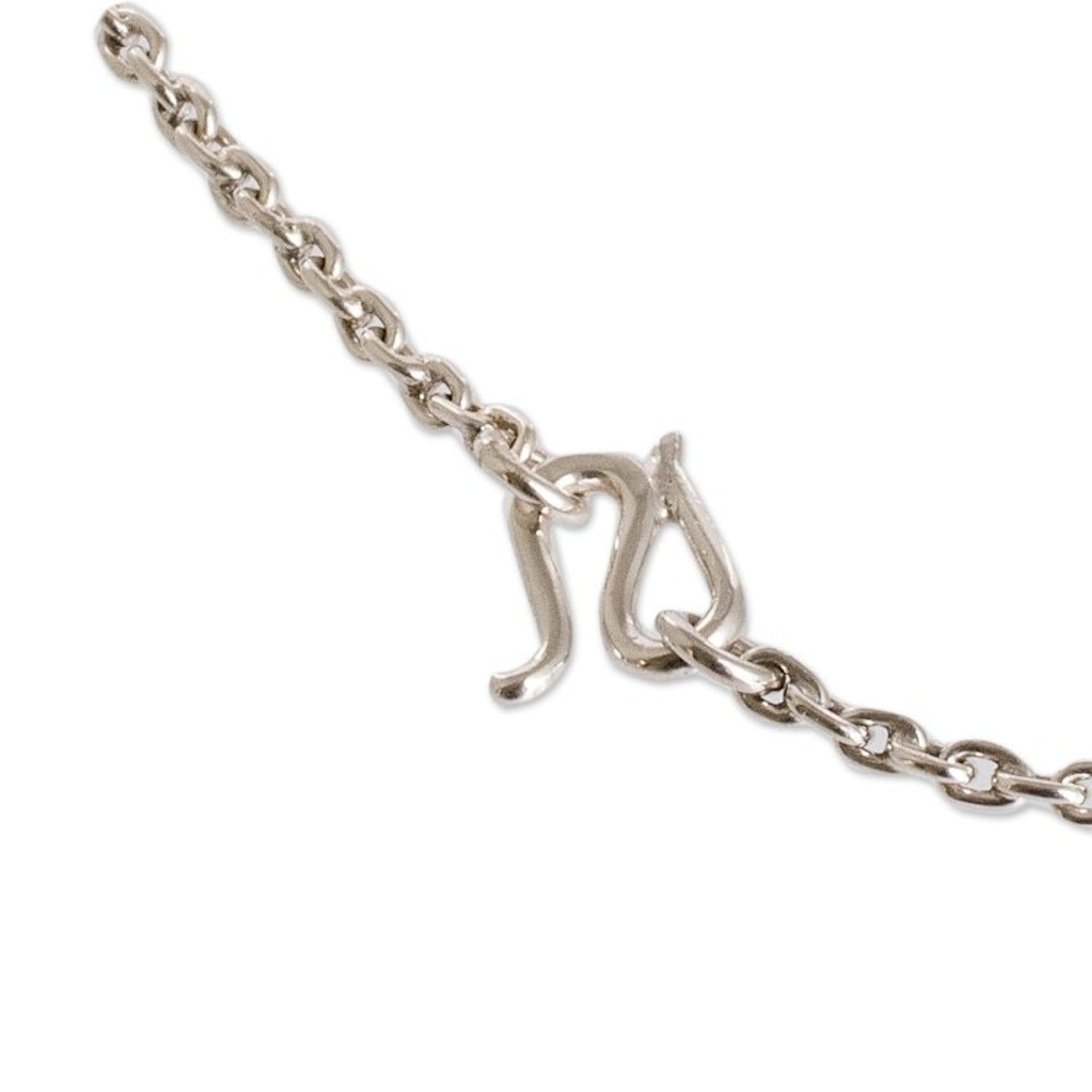 Sterling Silver Necklace with Coffe Branch Pendant 'Coffee Fragment'