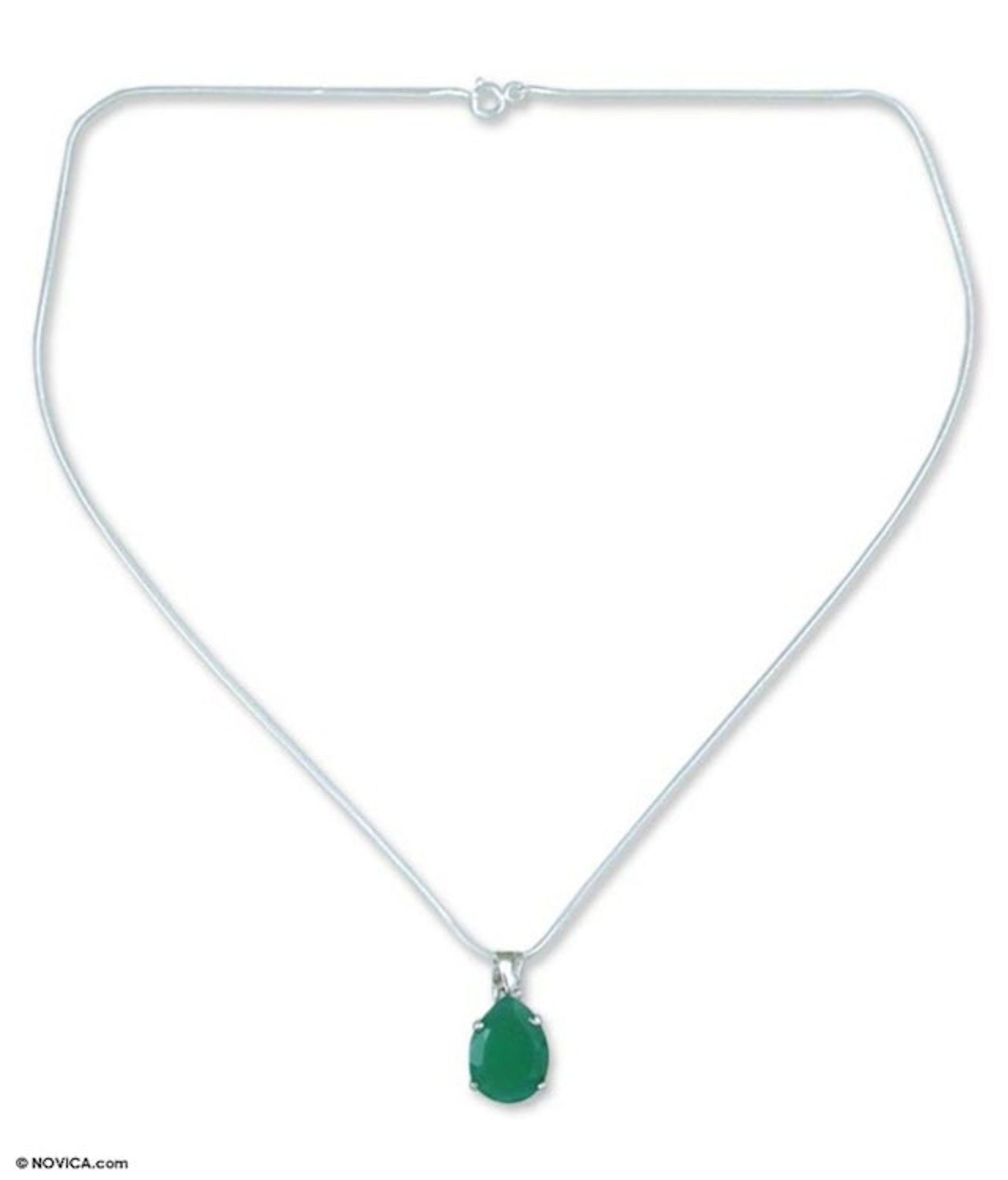 Sterling silver pendant necklace 'Life'