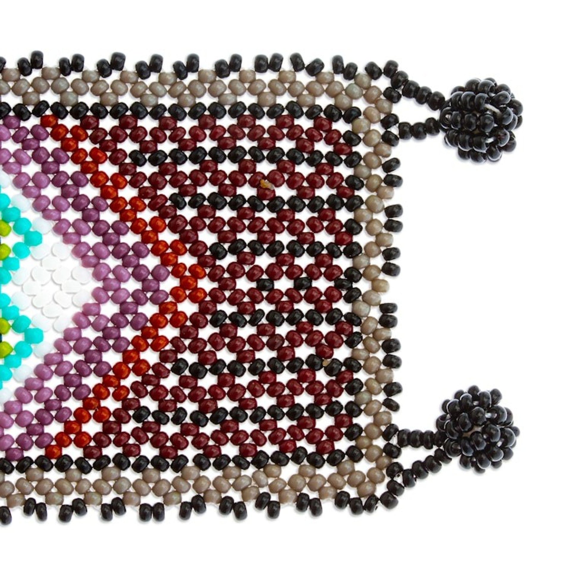 Multicolored Beaded Bracelet from Mexico 'Deer Totem'