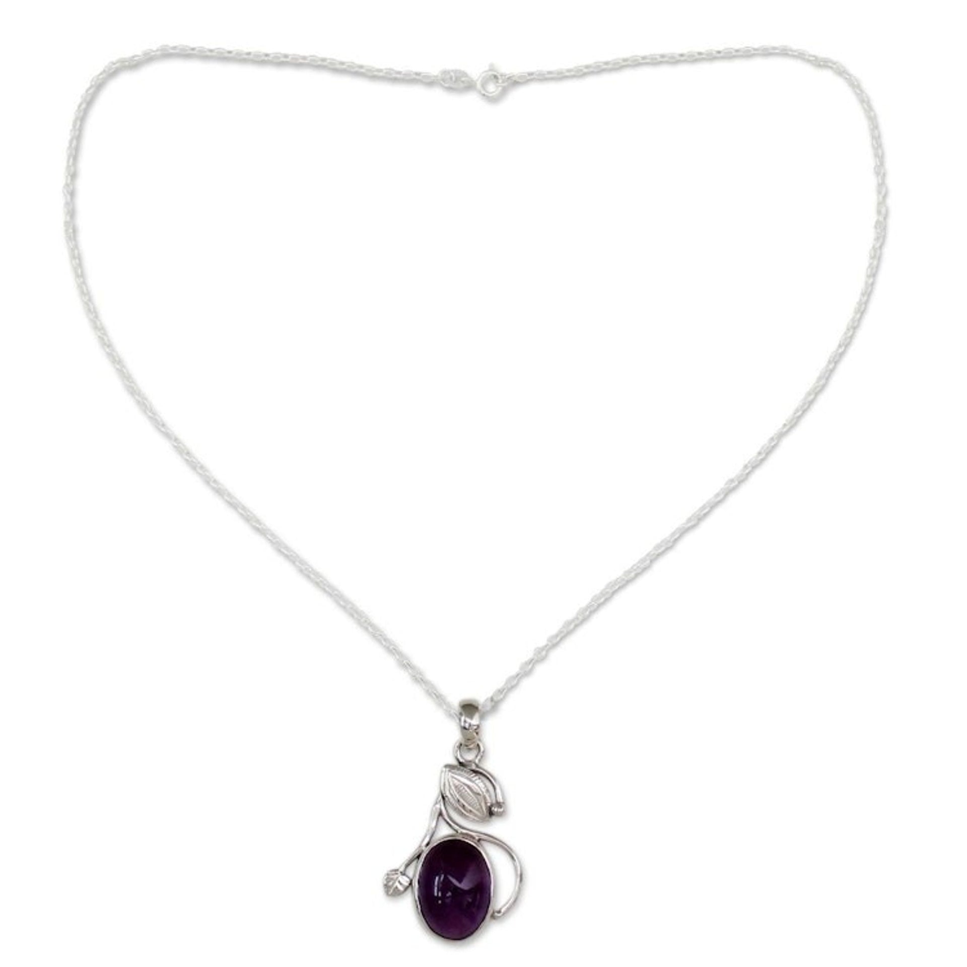 Amethyst Necklace 'Impassioned Plum'