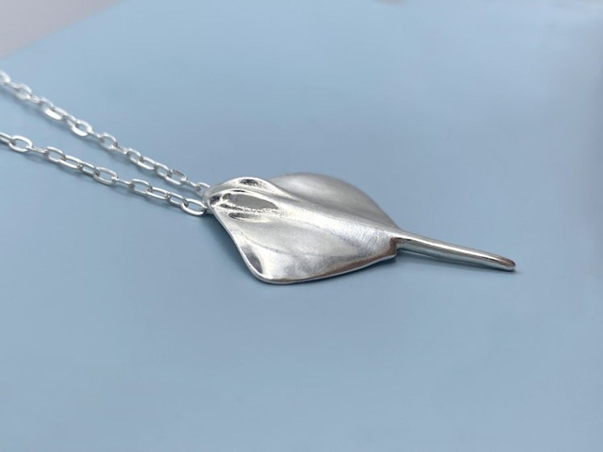 Silver Stingray Necklace