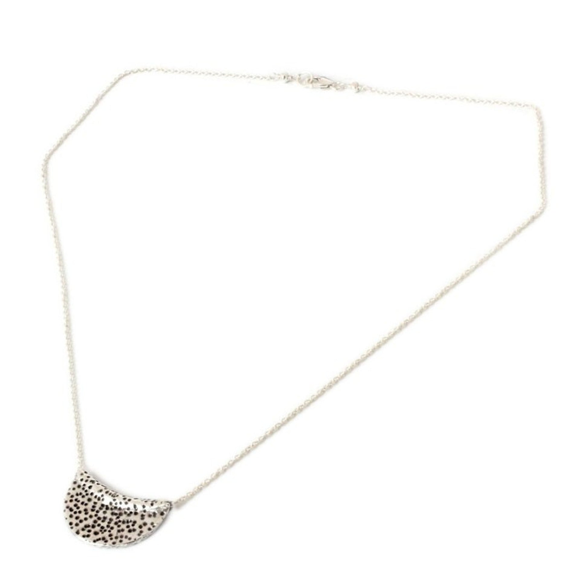 Hand Crafted Silver Pendant Necklace 'Wishing Moon'