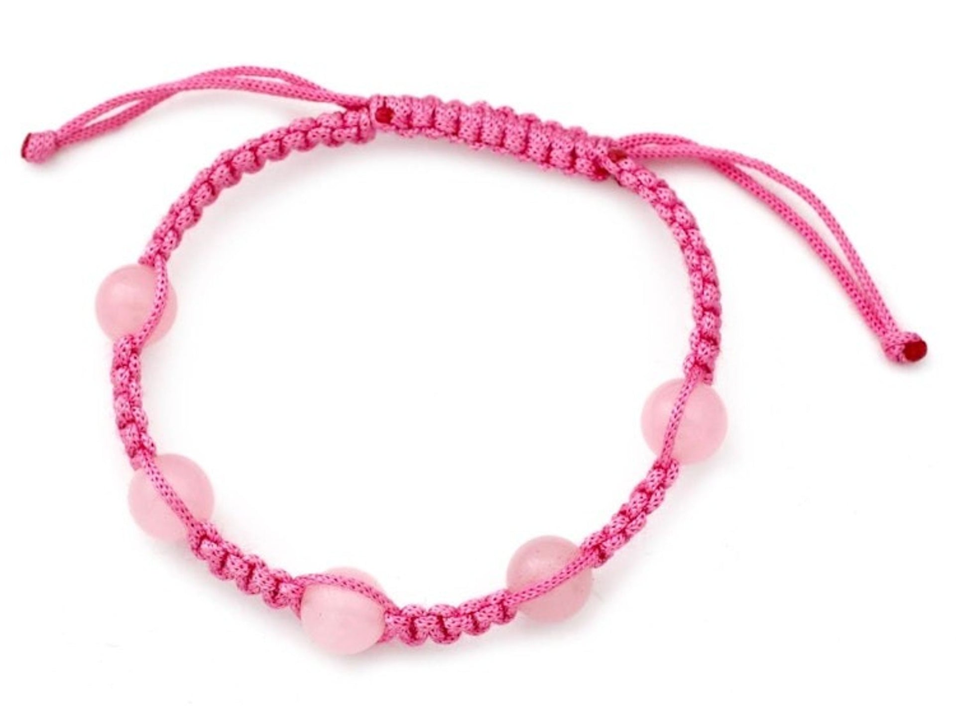 Rose Quartz Shambhala-style Bracelet from India 'Harmony in Pink'