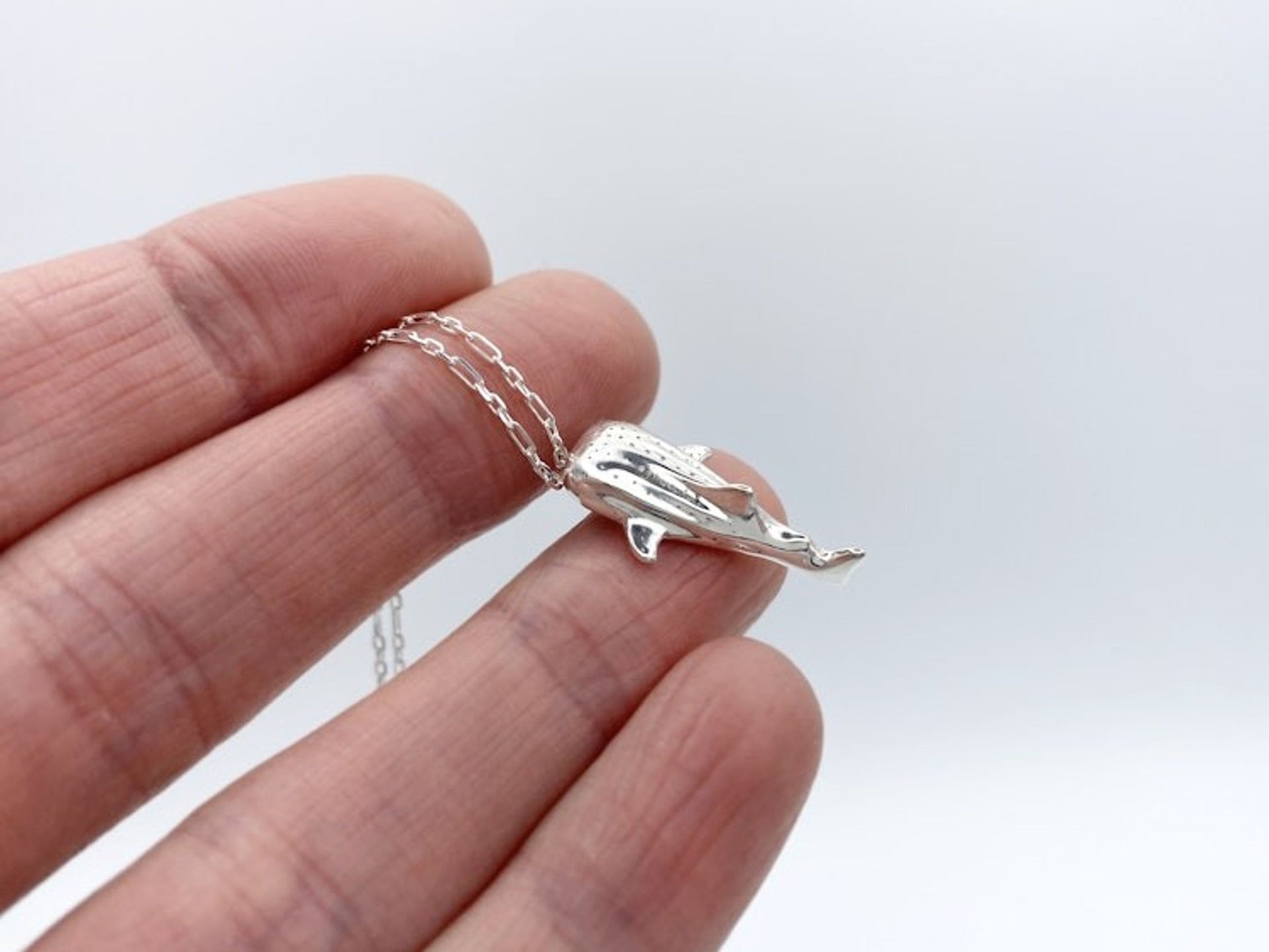 Silver Whale Shark Necklace