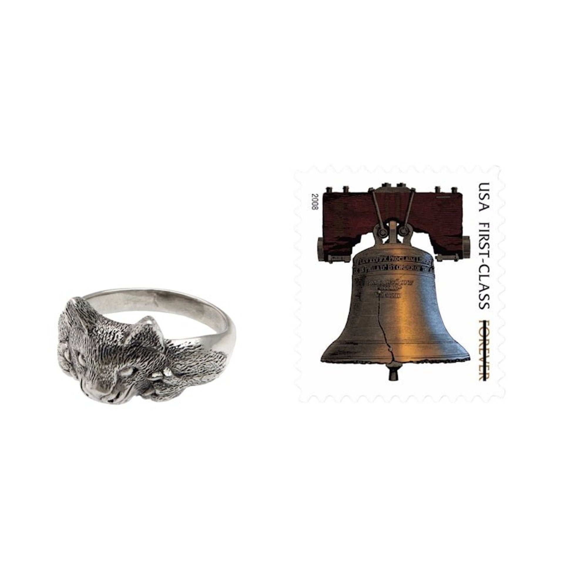 Unique Men's Ocelot Ring Crafted from Sterling Silver 'Feisty Ocelot'