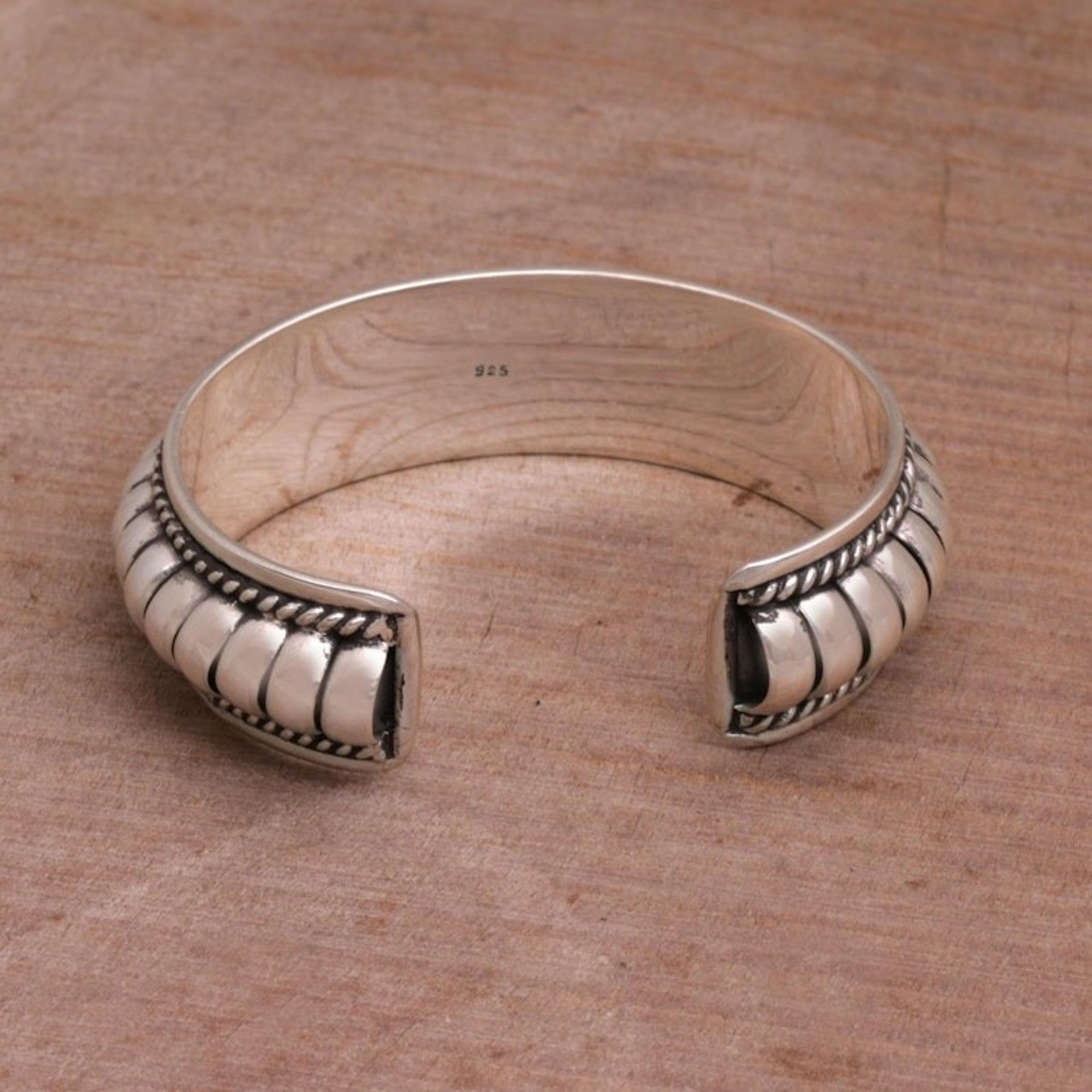 Handmade Sterling Silver Cuff Bracelet 'Dragon Song'