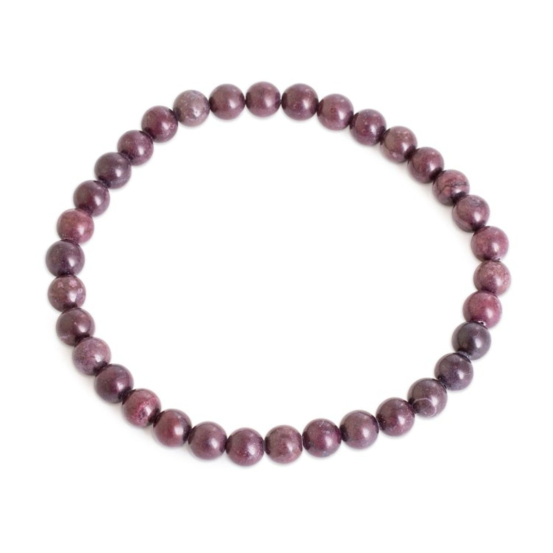 Wine-Hued Beaded Stretch Bracelet Handmade in Guatemala 'Wonderful Wine'