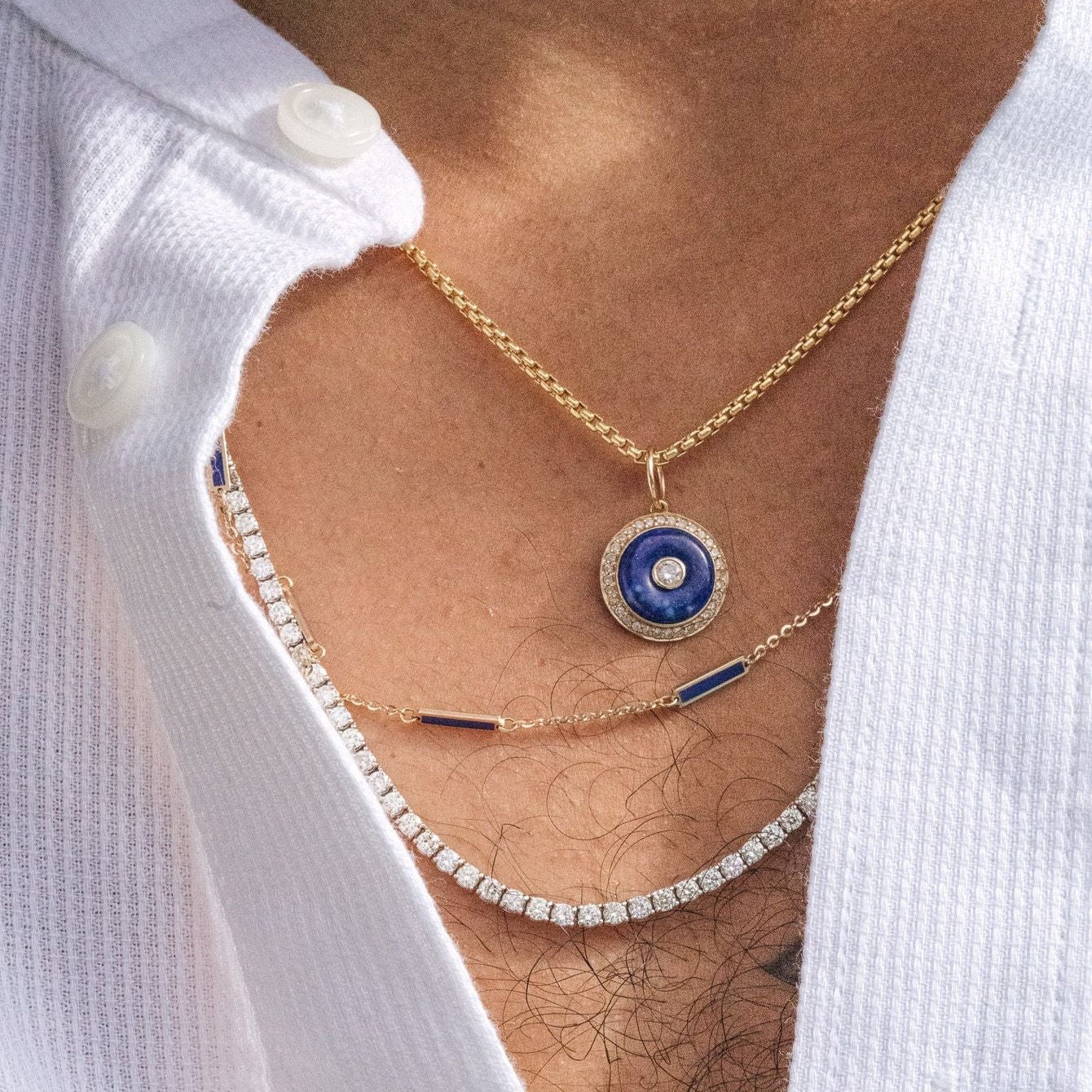 Gold Medium Box Chain Necklace