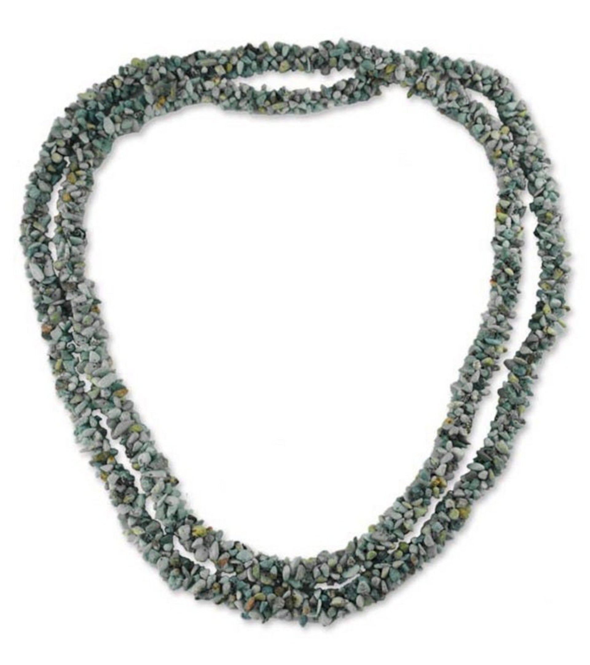 Artisan Crafted Turquoise Long Beaded Necklace from India 'Song of the Sky'