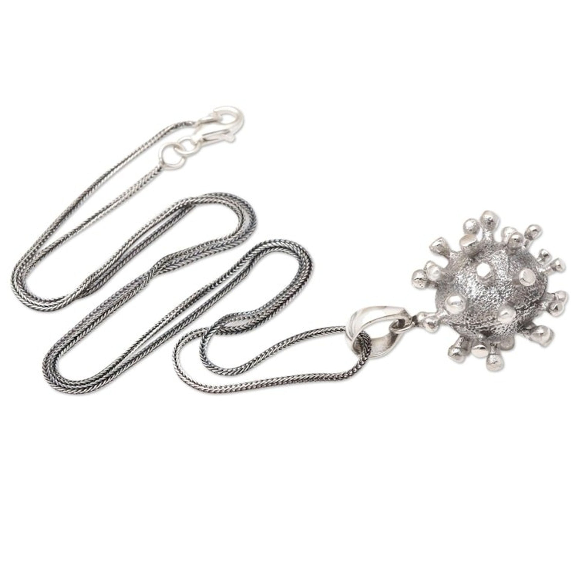 Sterling Silver Pendant Necklace 'Invisible'