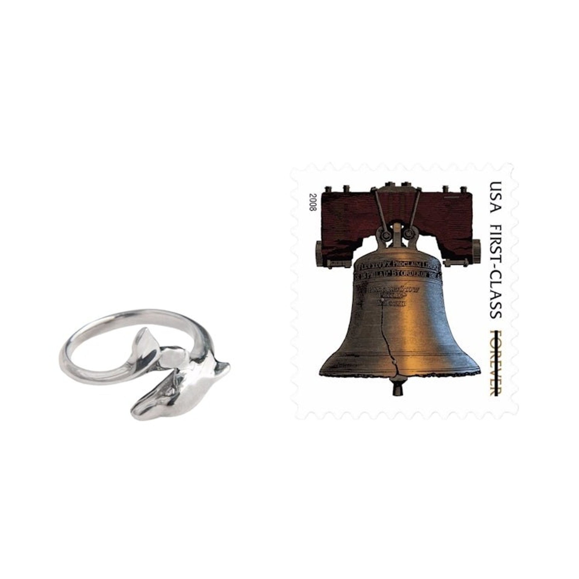 Sterling Silver Dolphin Ring with High Polished Finish 'Lovely Dolphin'