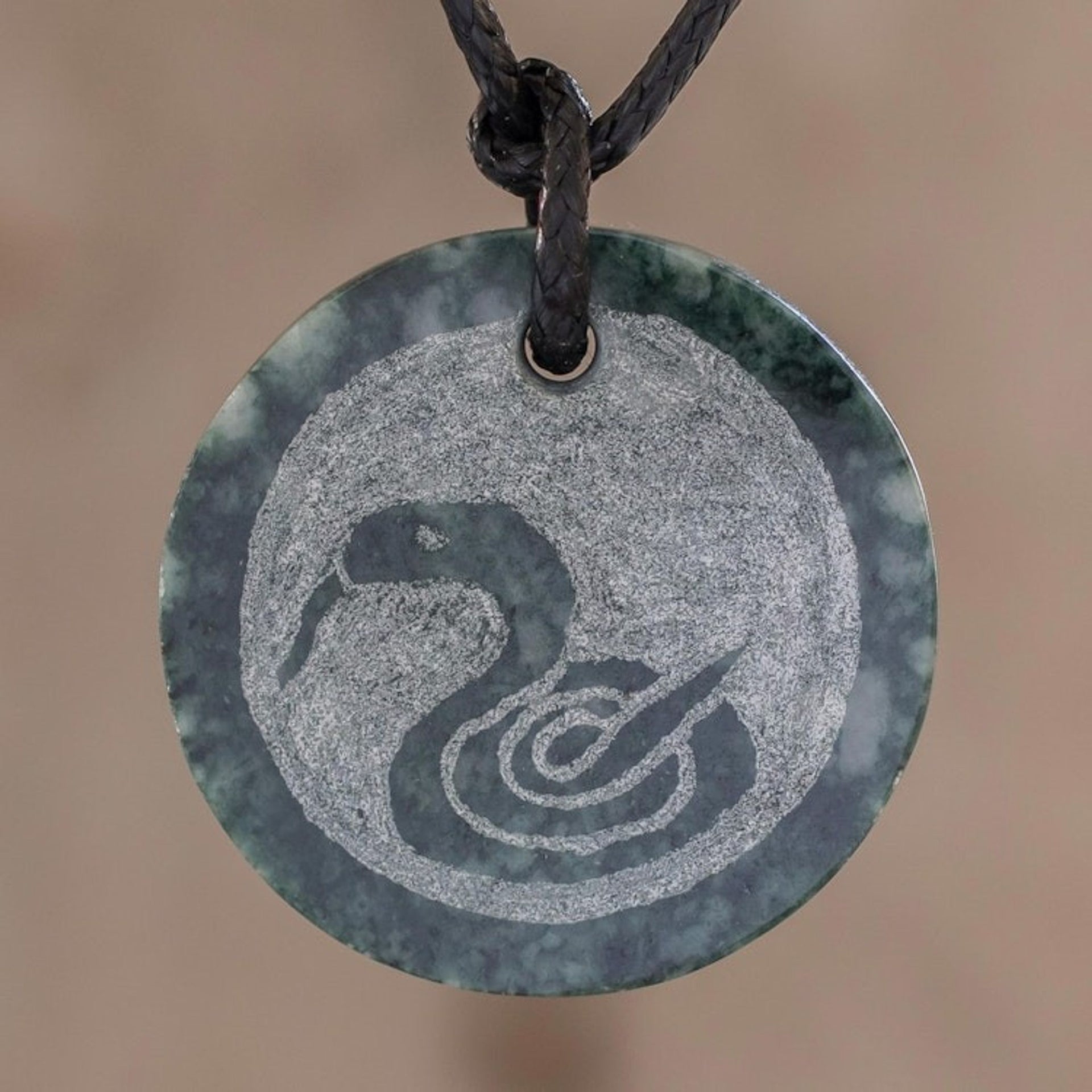 Jade Nahual Kan Necklace for Men or Women 'Nahual Kan'