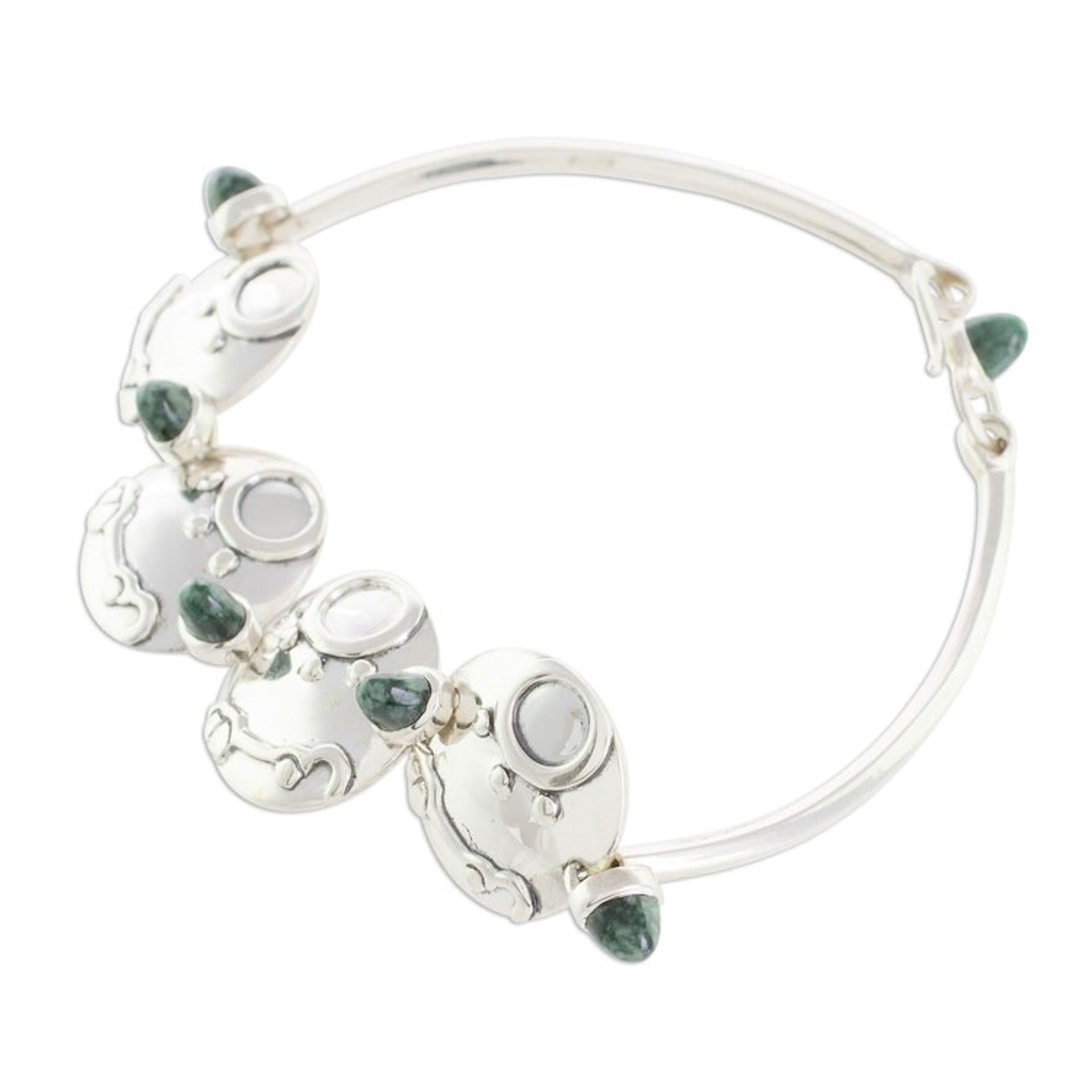 Nahual Jade Pendant Bracelet from Guatemala 'Destiny Nahual''