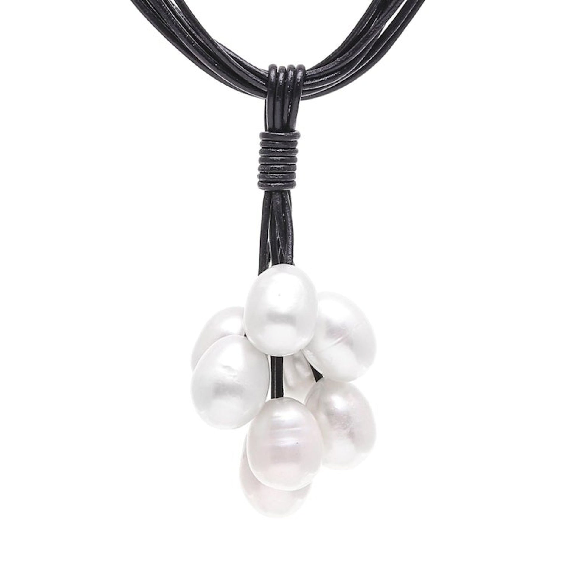 Cultured Pearl Pendant Necklace from Thailand 'Frothy Waters'