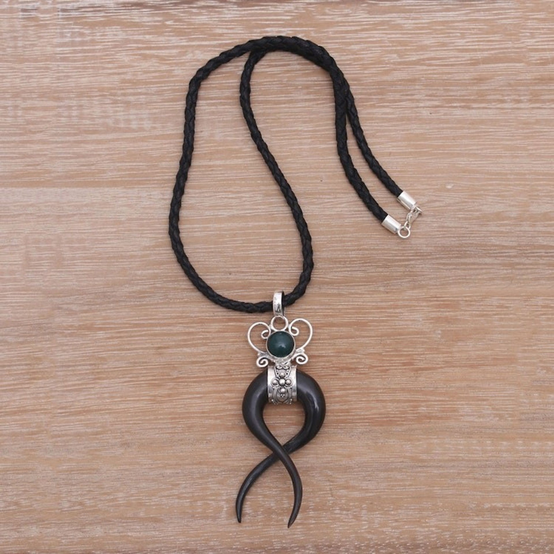 Agate pendant necklace 'Nostalgia'