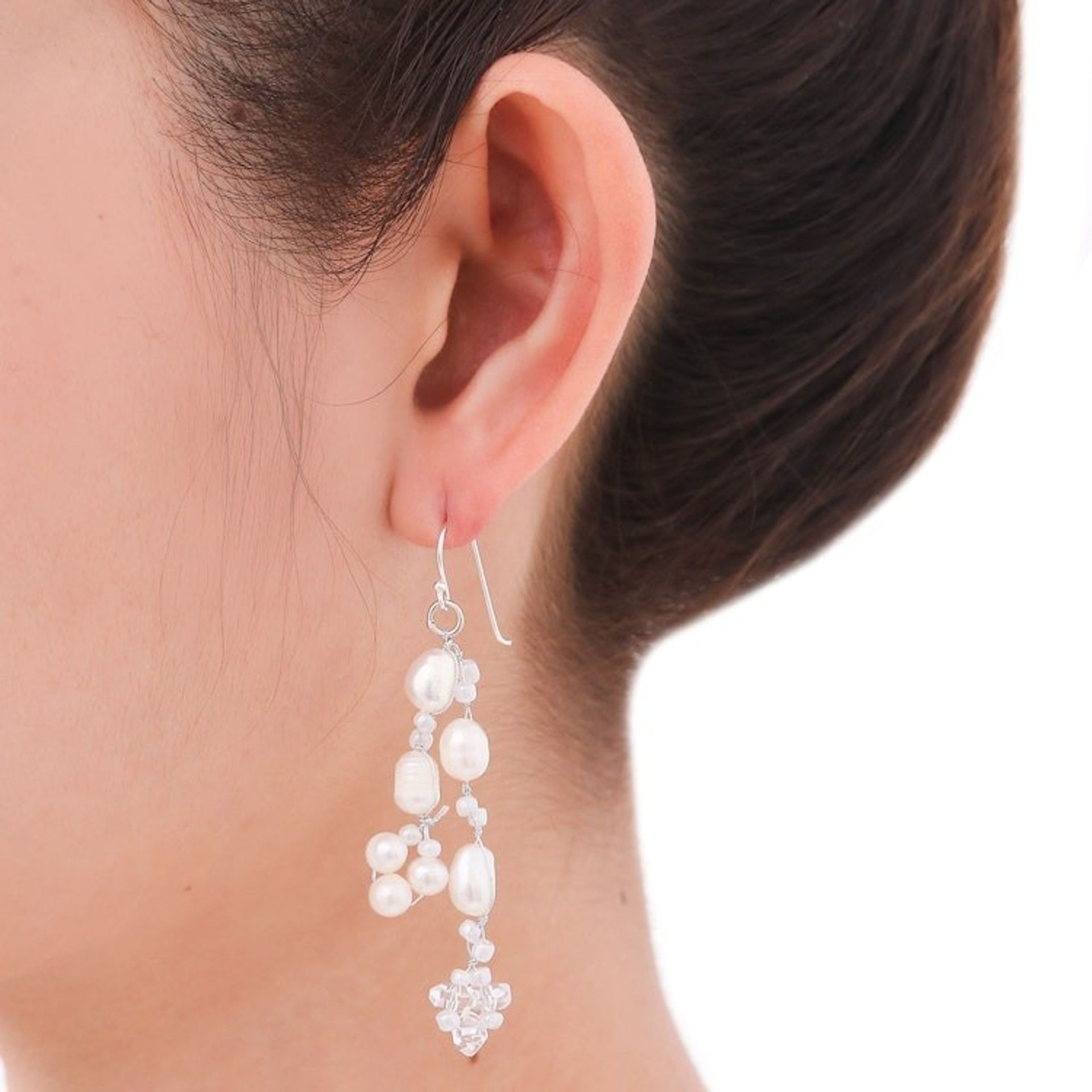 Pearl Earrings from Thailand 'Whisper'