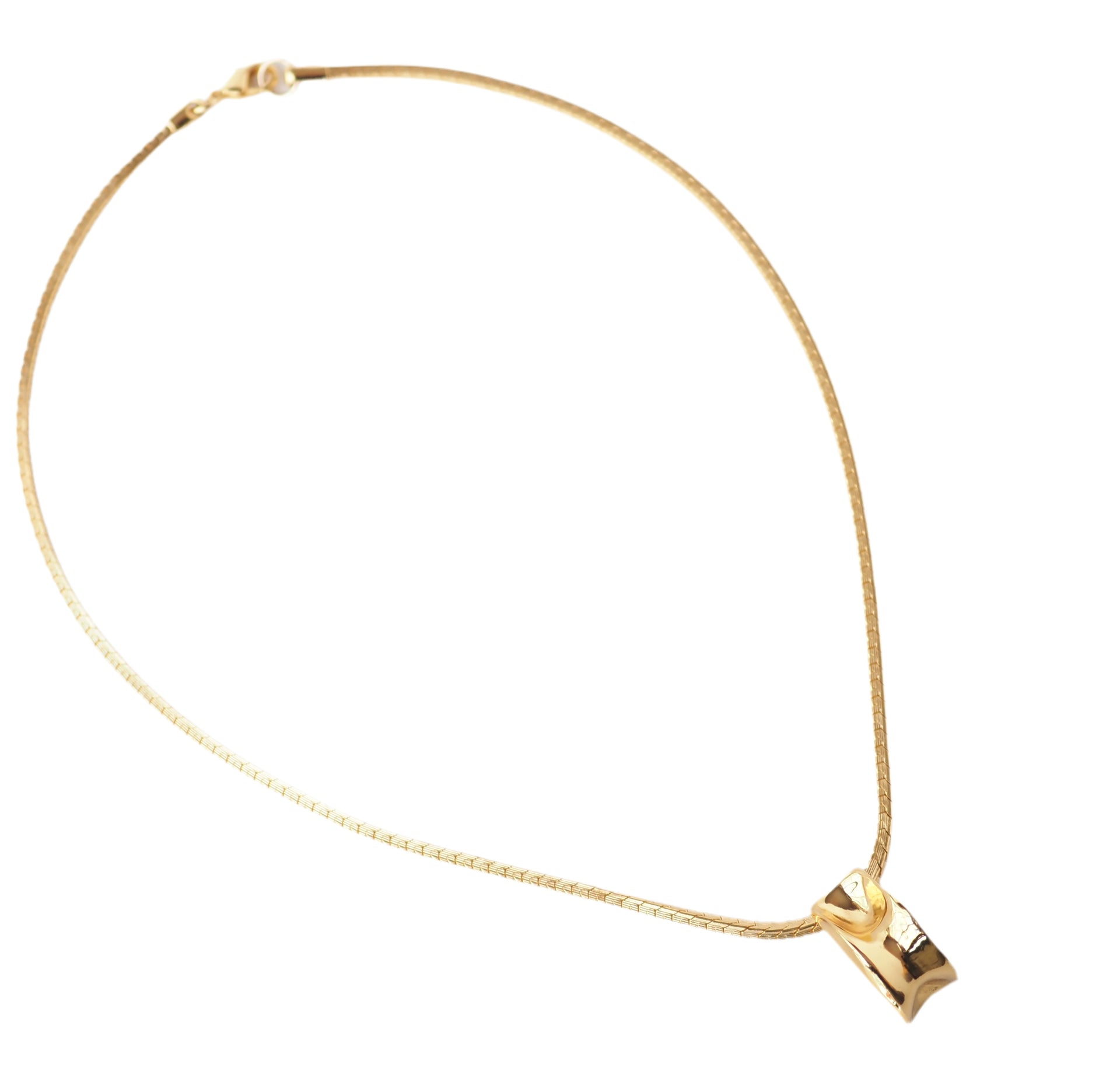 Imagine Mod Pendant Necklace Gold