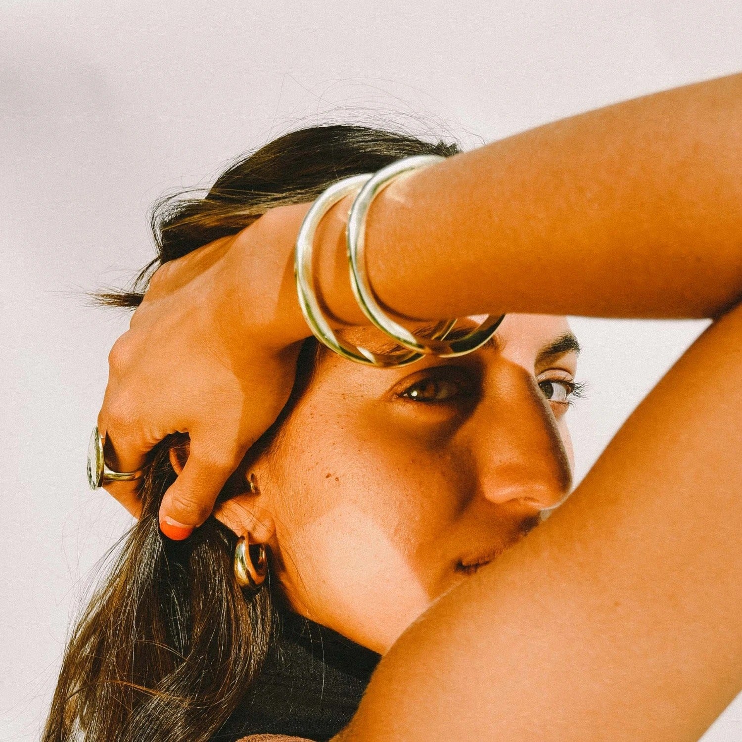 Imani Asymmetric Bangle Medium