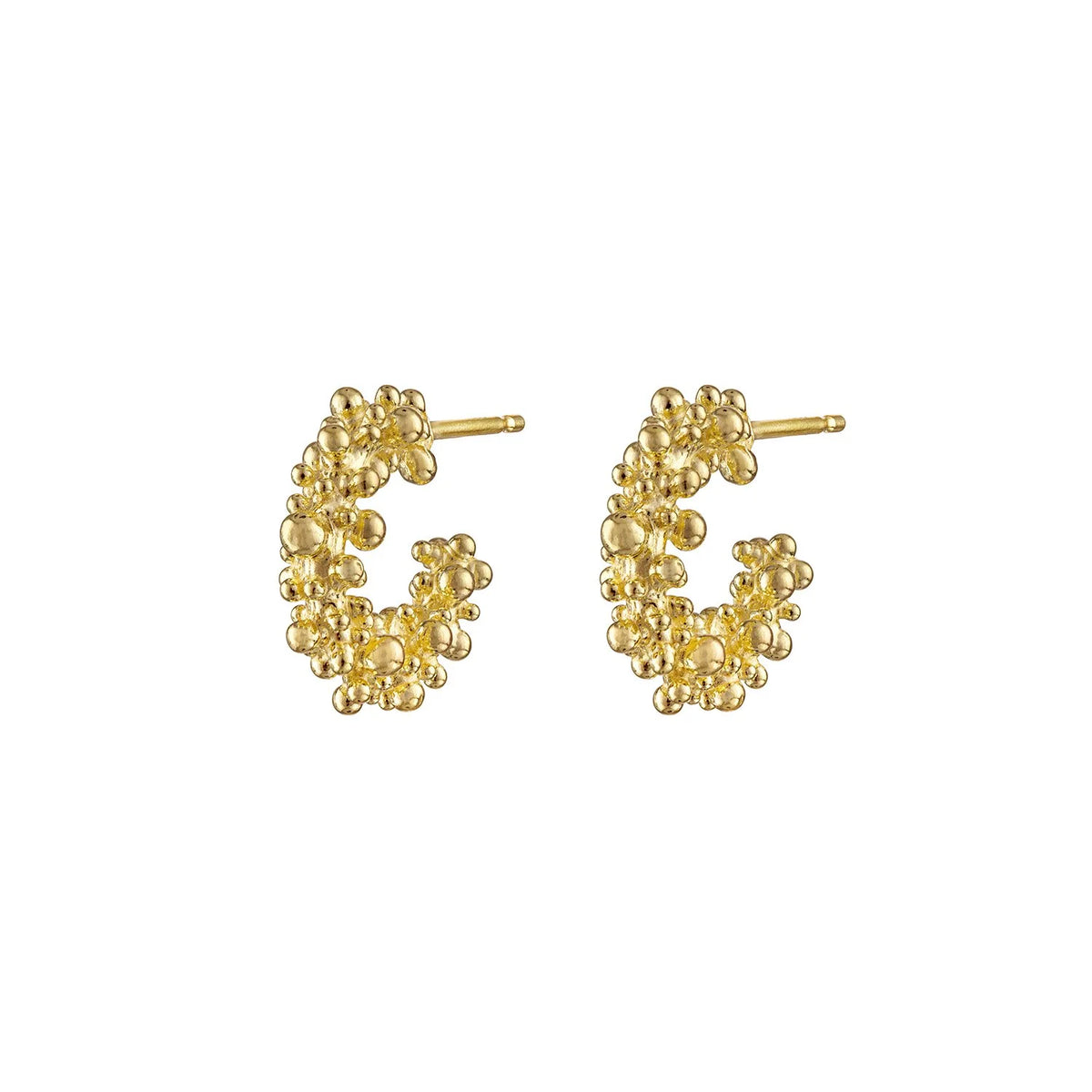Coral Hoop Earrings
