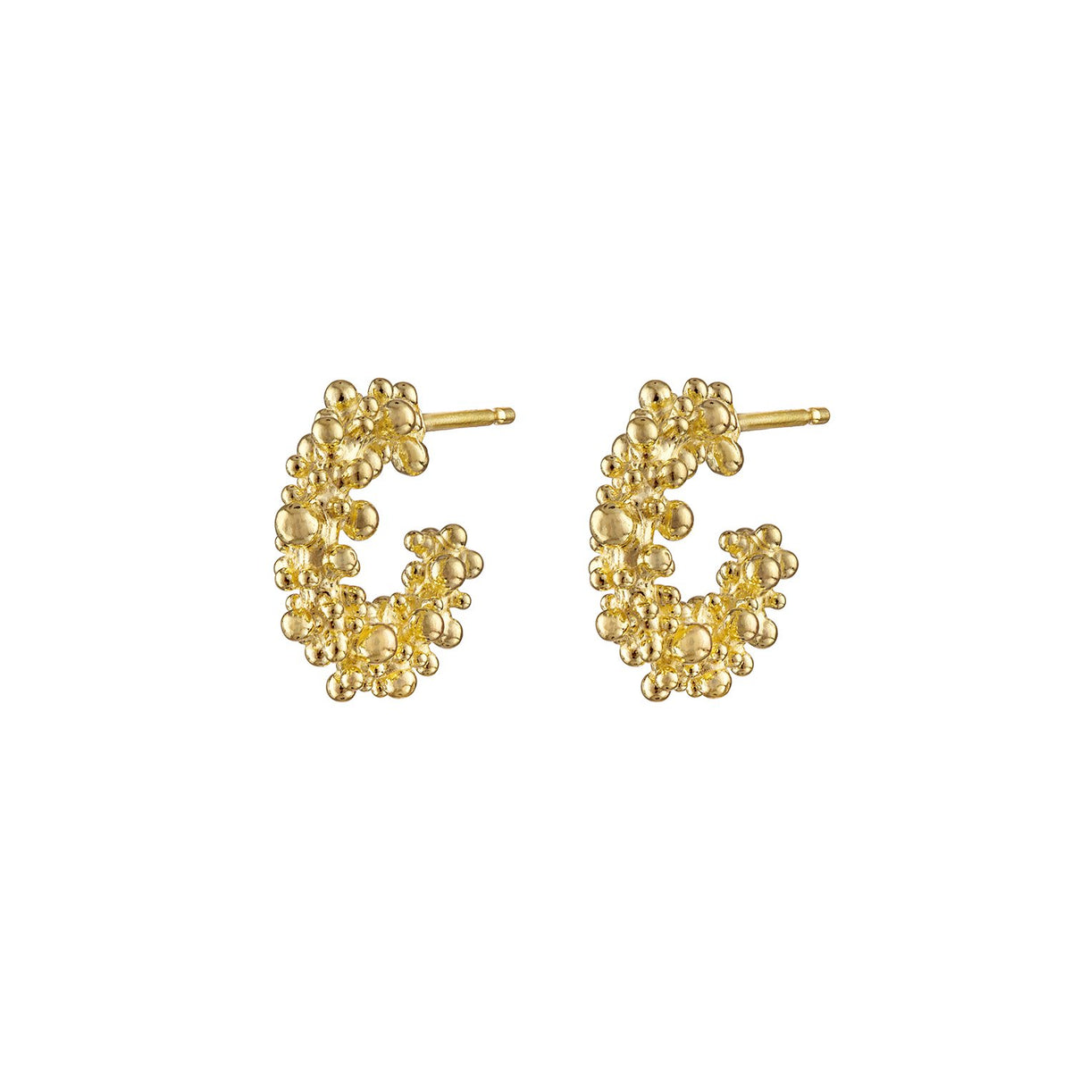 Coral Hoop Earrings