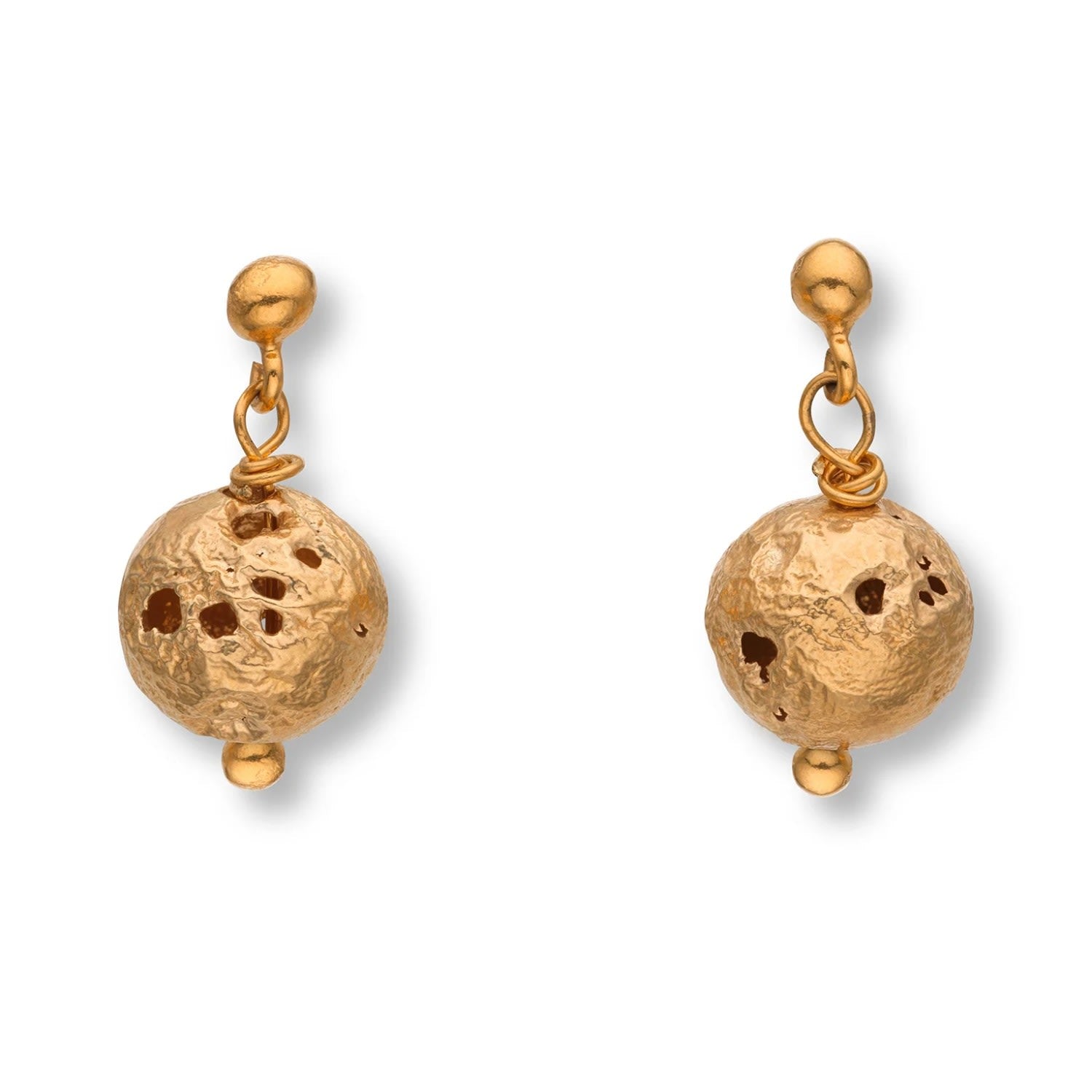 Imperfect Ball Earrings Gold