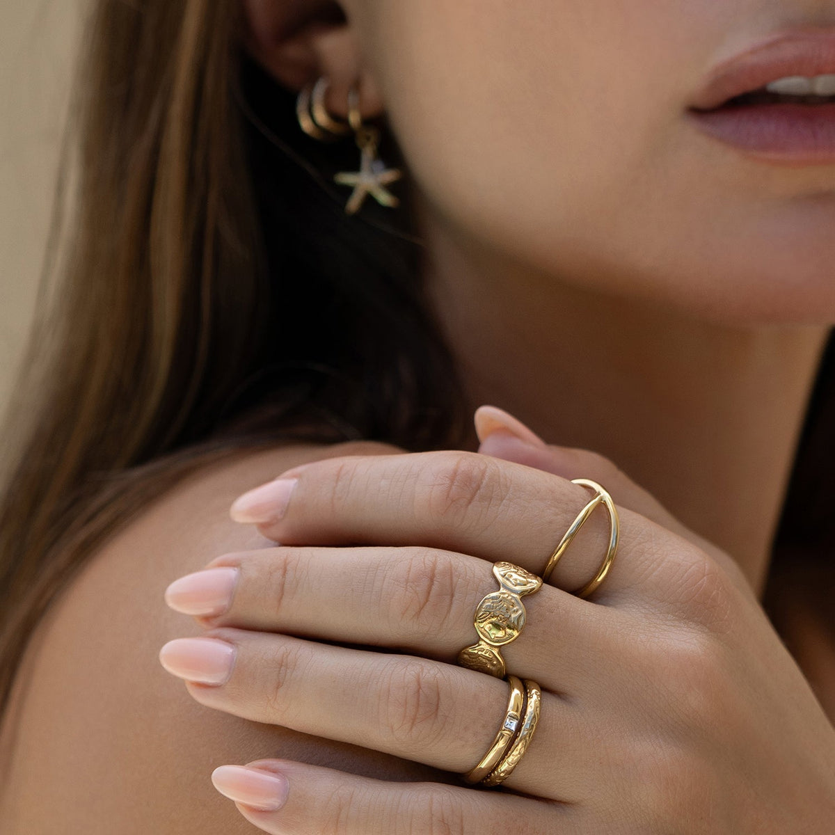Inca Gold Stacking Ring