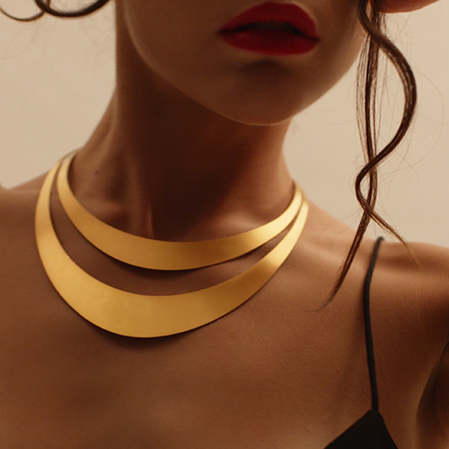 Inception Necklace – Matte – Gold-Plated