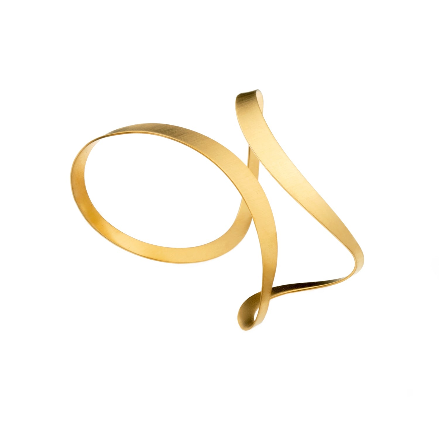 Inception Palm Cuff – Matte – Gold-Plated – Left