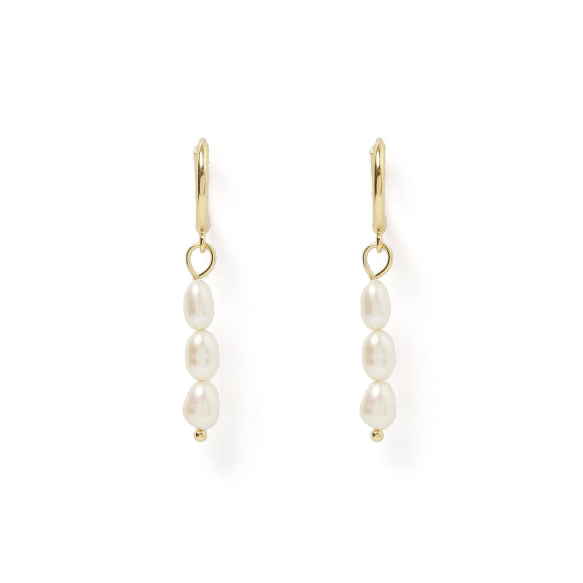 Indiana Gold And Pearl Earrings