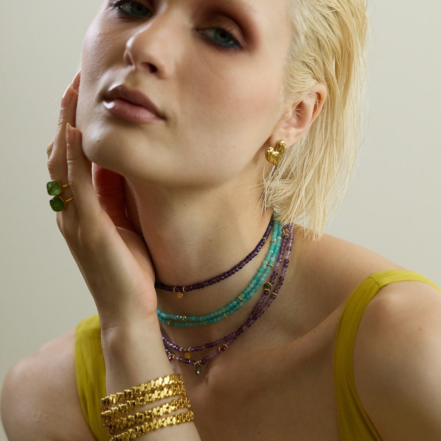 Ines Amazonite Gemstone Necklace