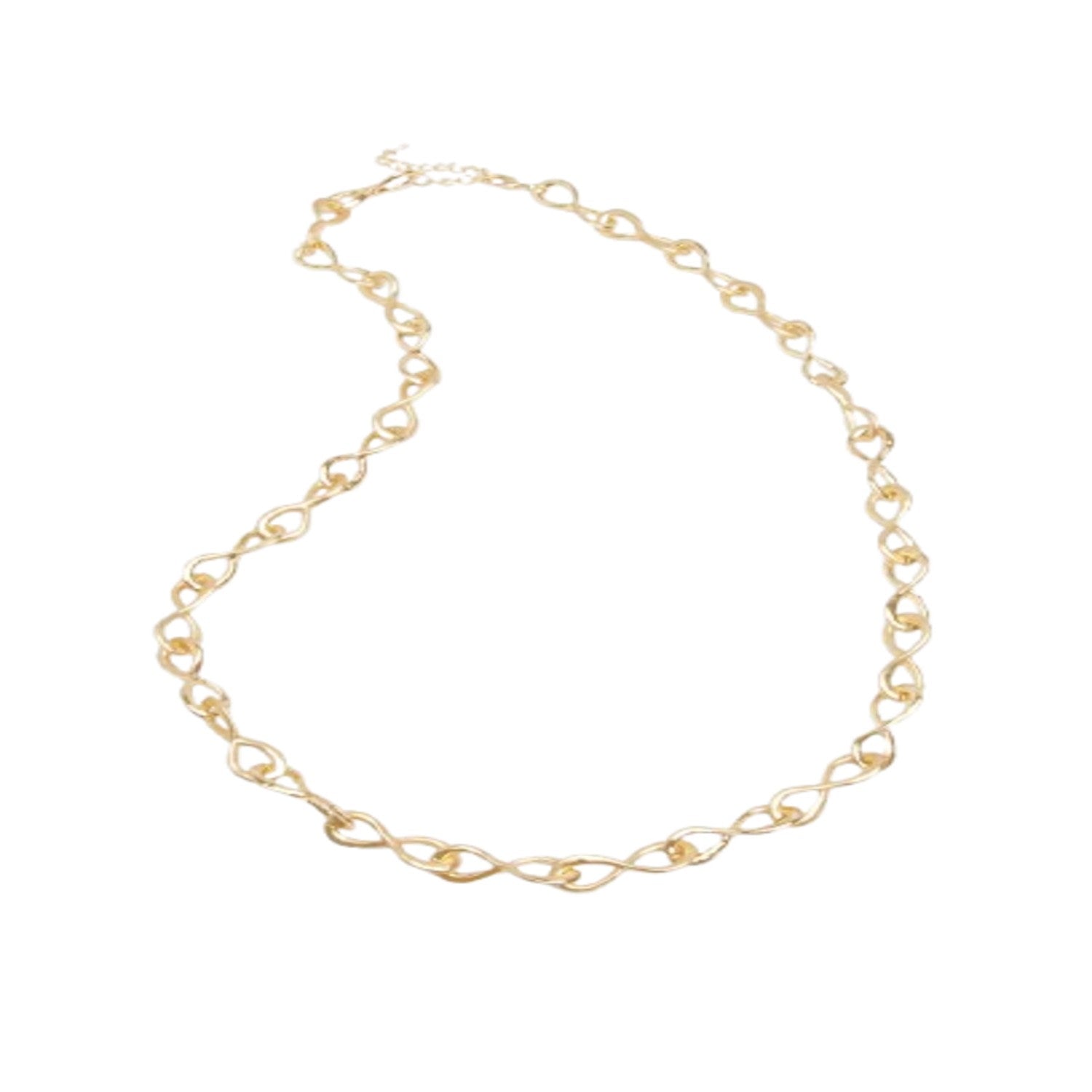 Infinity Chain Link Gold Necklace