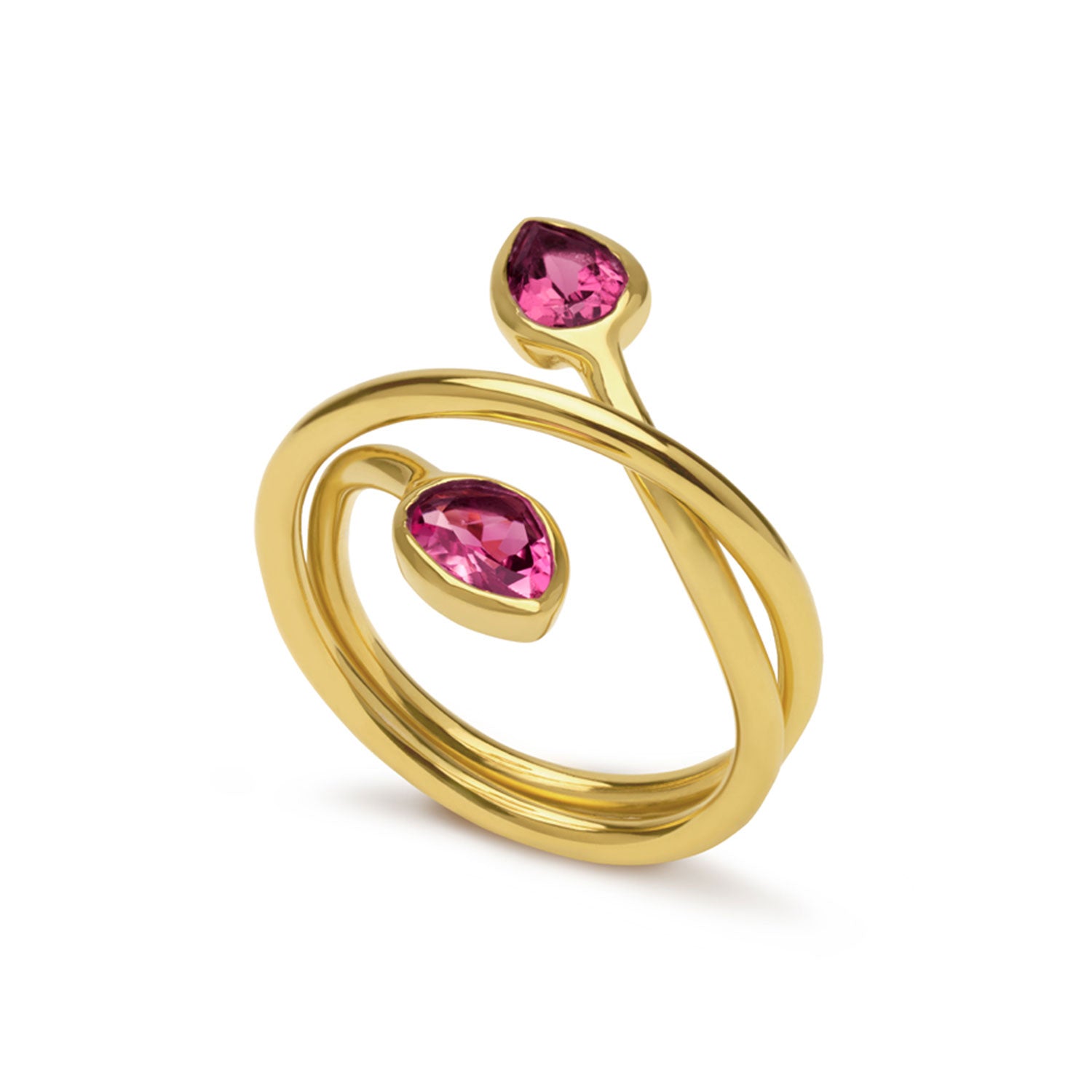 Infinity Pink Tourmaline Ring