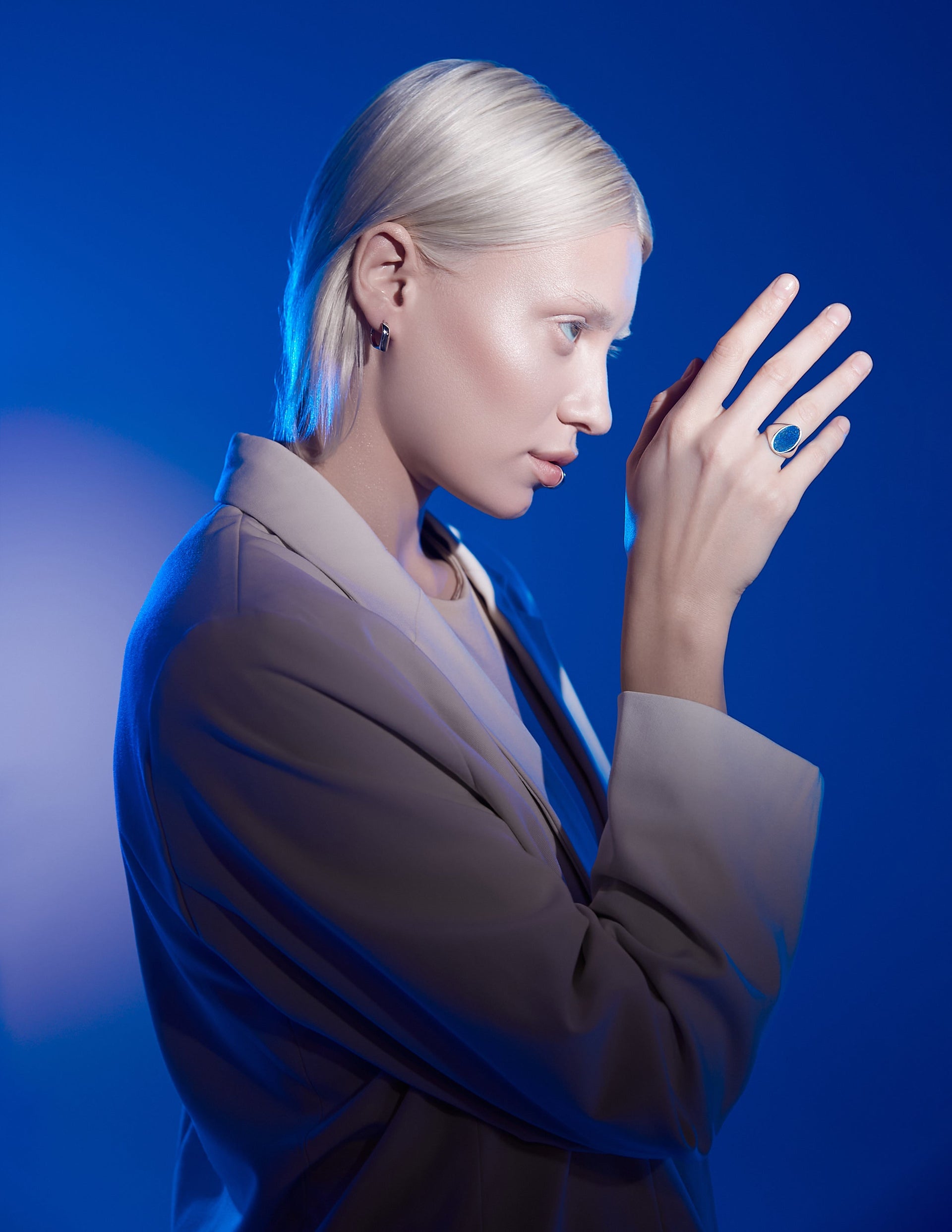 Infinity Signet Ring Silver