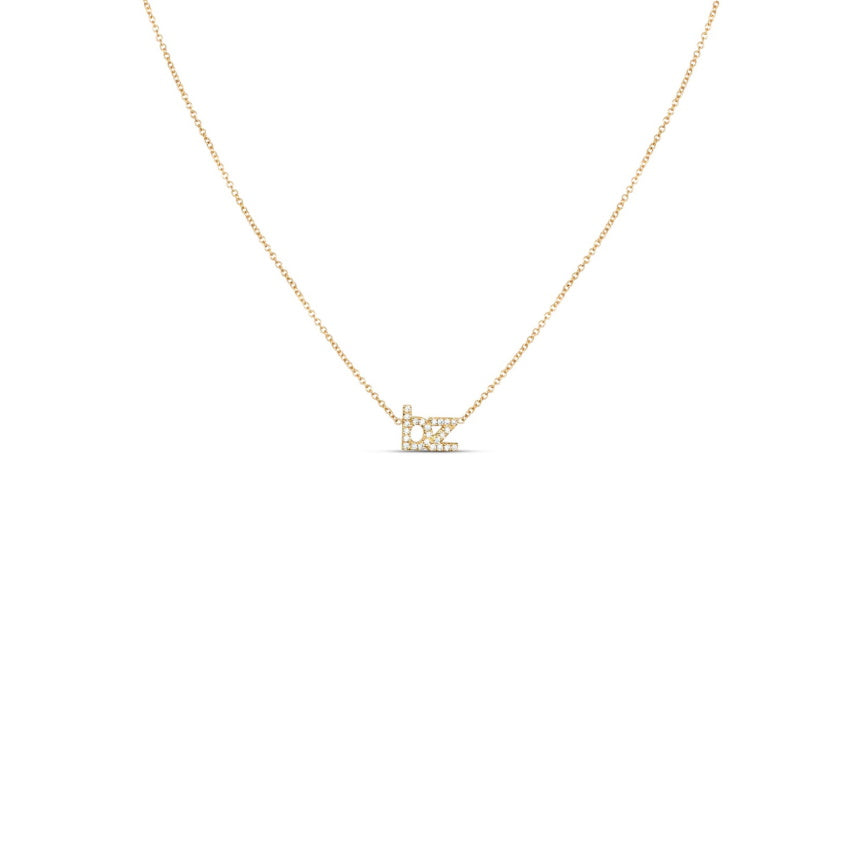 Initial Necklace Two Letters