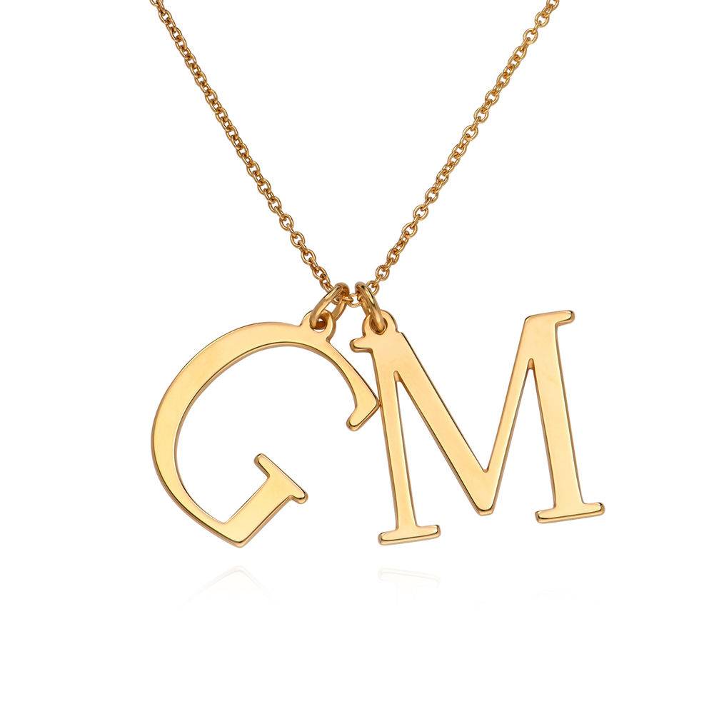Initials Necklace in 18K Gold Plating
