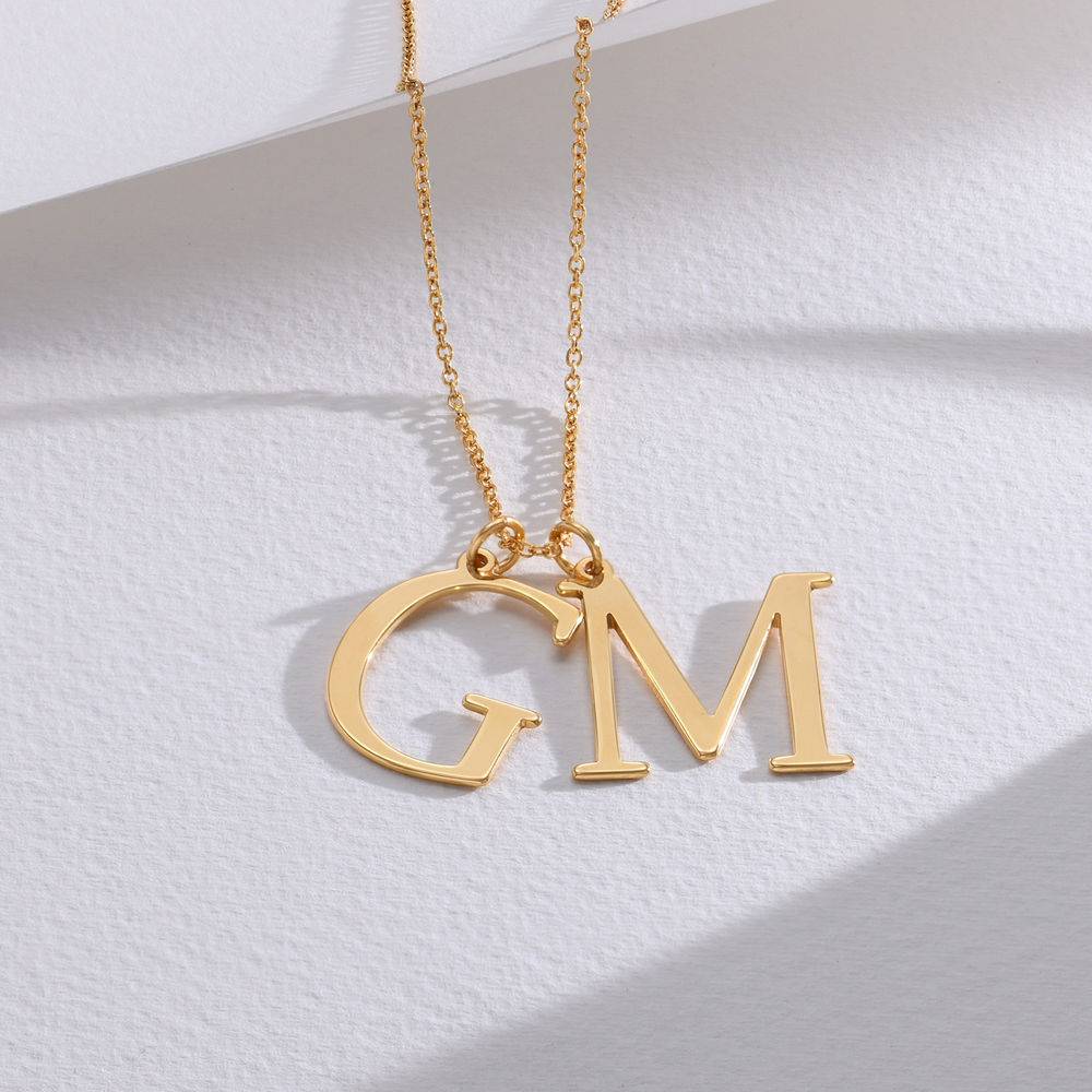 Initials Necklace in 18K Gold Plating