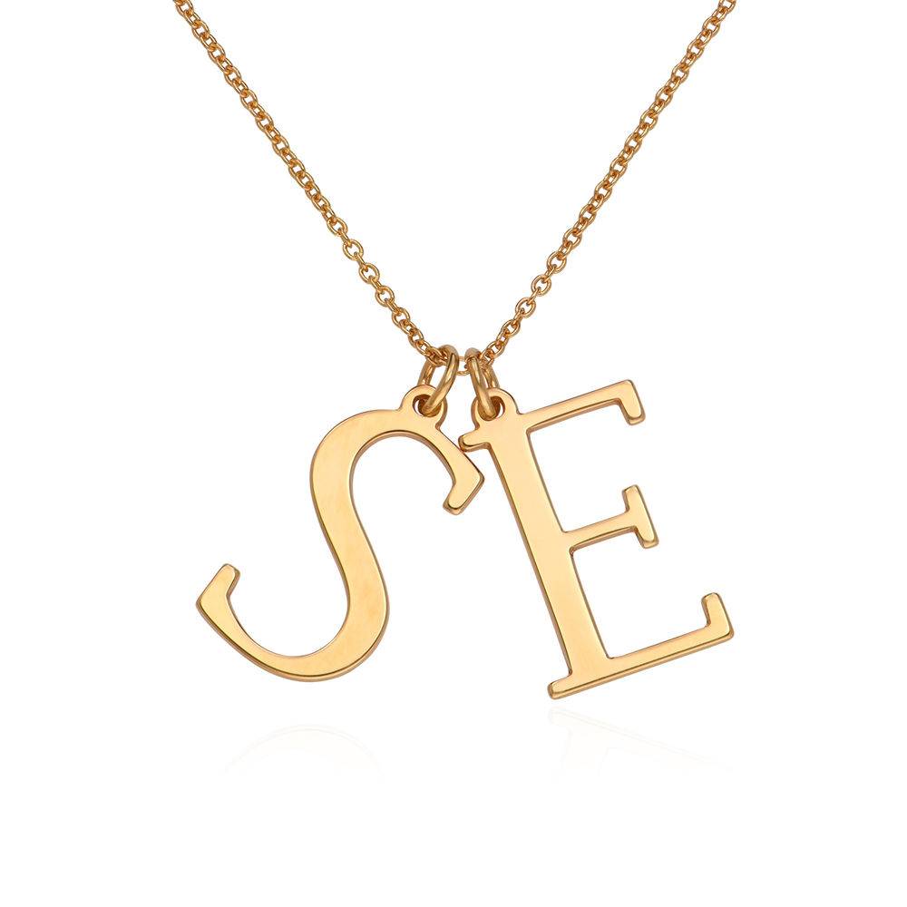 Initials Necklace in 18K Gold Vermeil