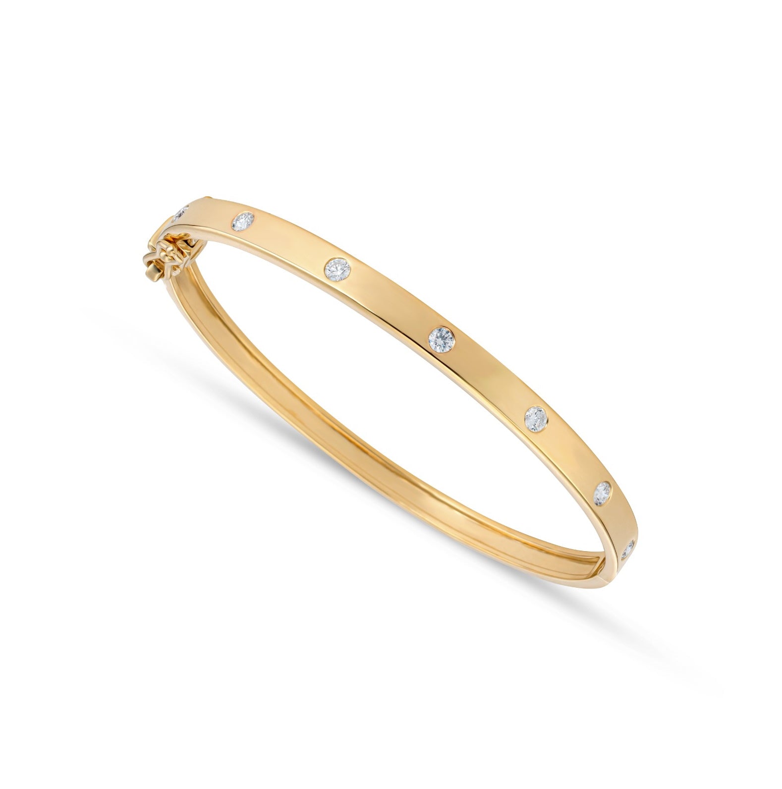 Inlay Diamond Bangle