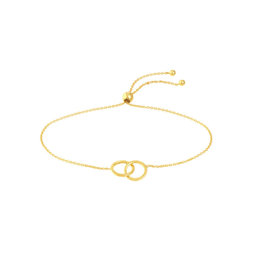 Interlocking Circles Chain Bracelet